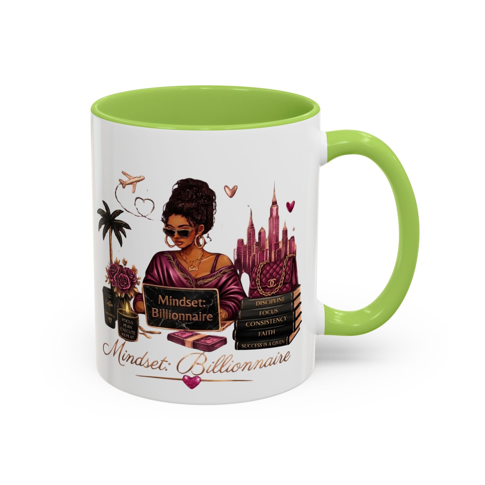 Mindset Billionaire Coffee Mug — Empowerment Coffee Cup for Ambitious Women