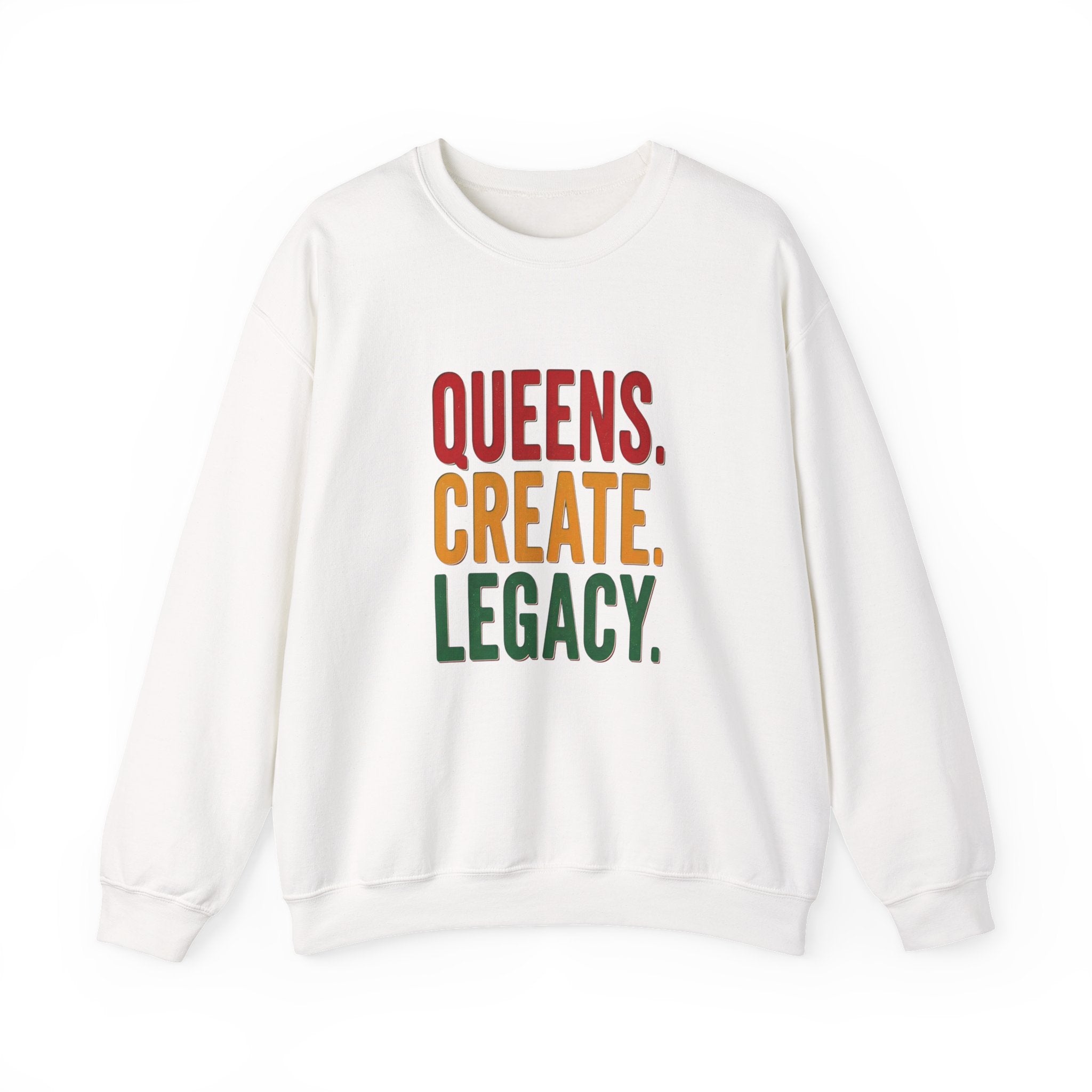 Queens Create Legacy Sweatshirt | Juneteenth Pan-African Colors, Black Pride