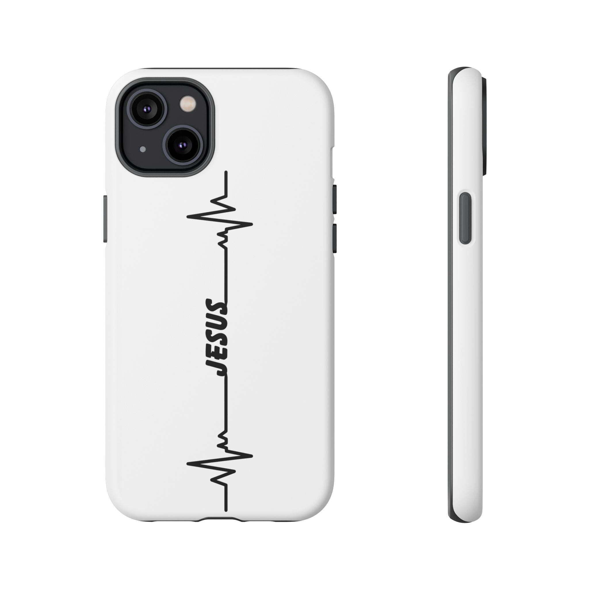 Jesus Heartbeat Phone Case — Christian Faith Protective Phone Cover