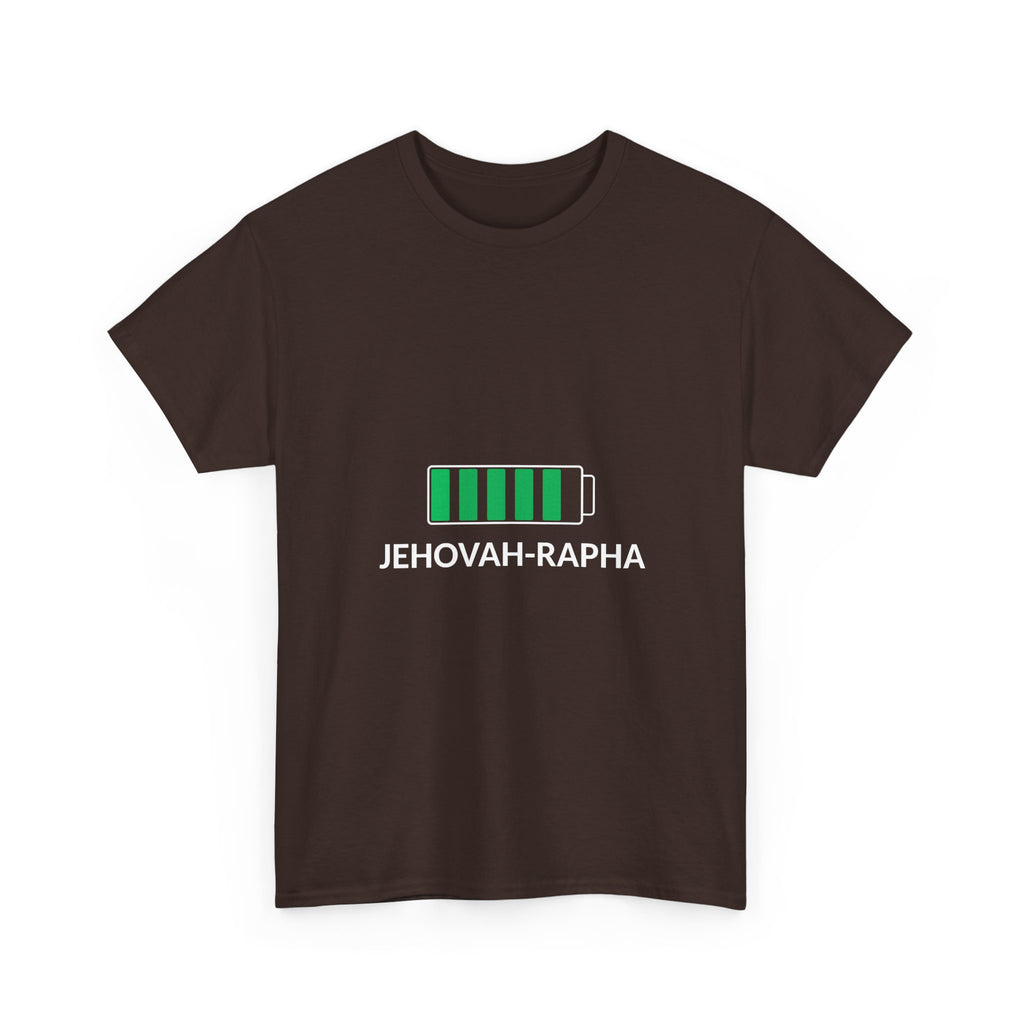 Battery Charge 'Jehovah-Rapha' T-Shirt — Christian Faith Tee