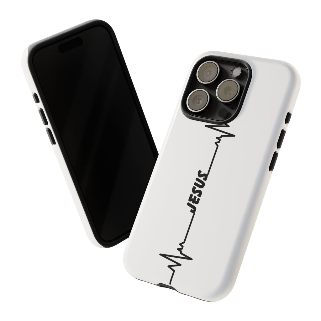 Jesus Heartbeat Phone Case — Christian Faith Protective Phone Cover