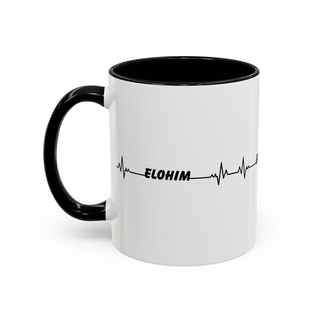 Elohim Heartbeat Accent Coffee Mug — 11/15oz