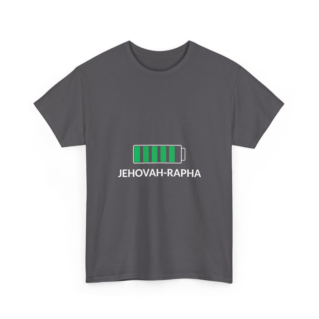 Battery Charge 'Jehovah-Rapha' T-Shirt — Christian Faith Tee