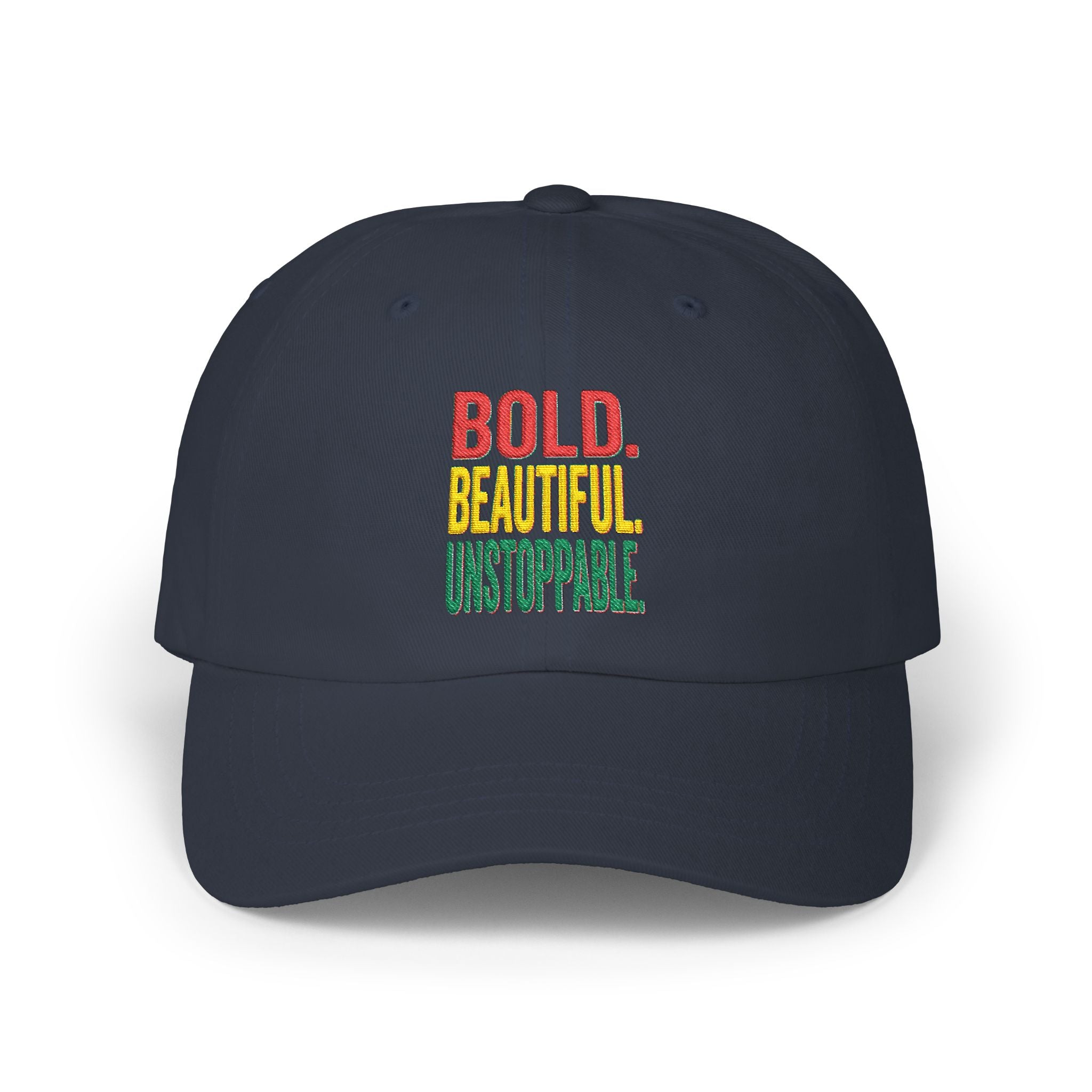 Bold Beautiful Unstoppable Dad Cap – Inspirational Embroidered Baseball Hat