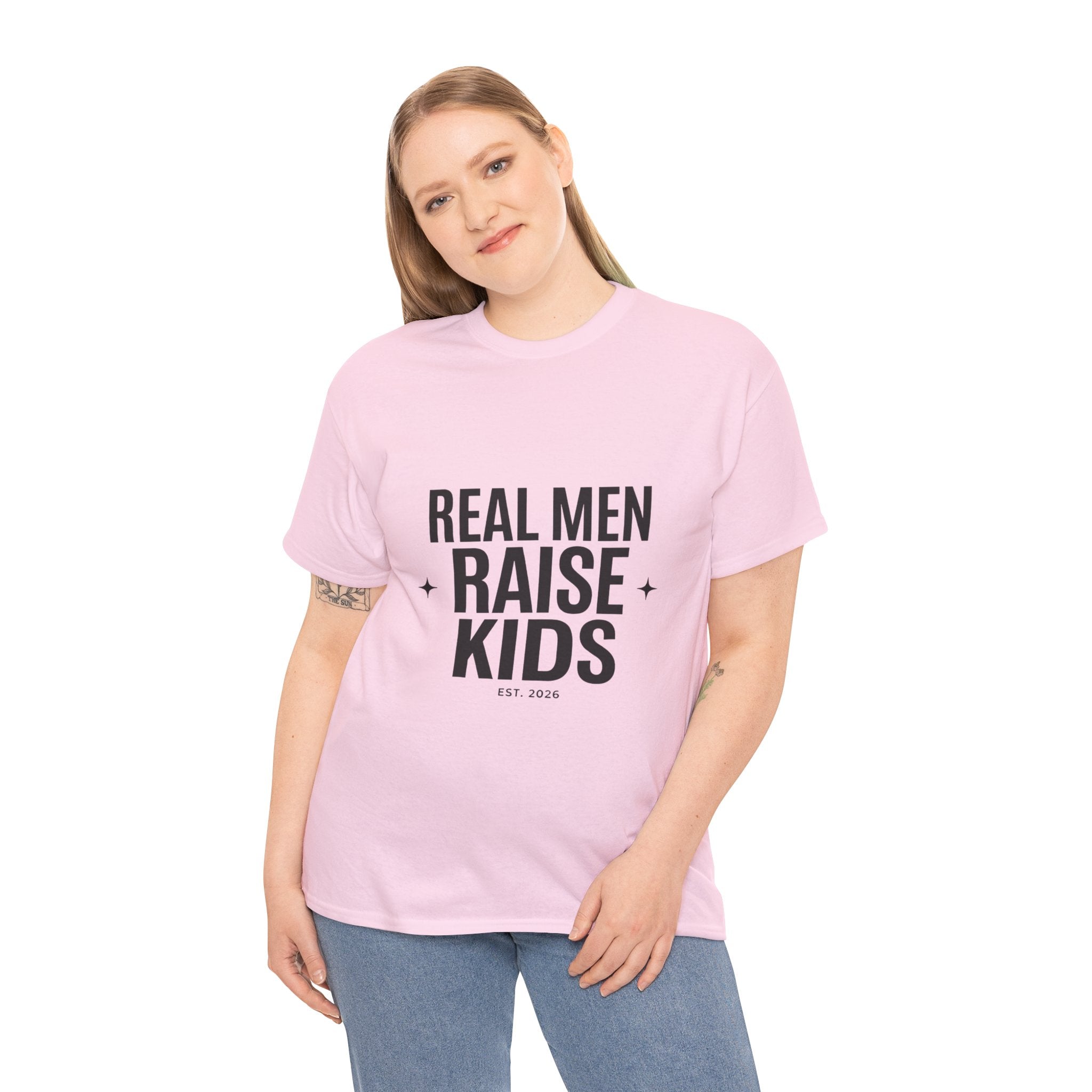 Real Men Raise Kids T-Shirt — Fatherhood Dad Pride Tee