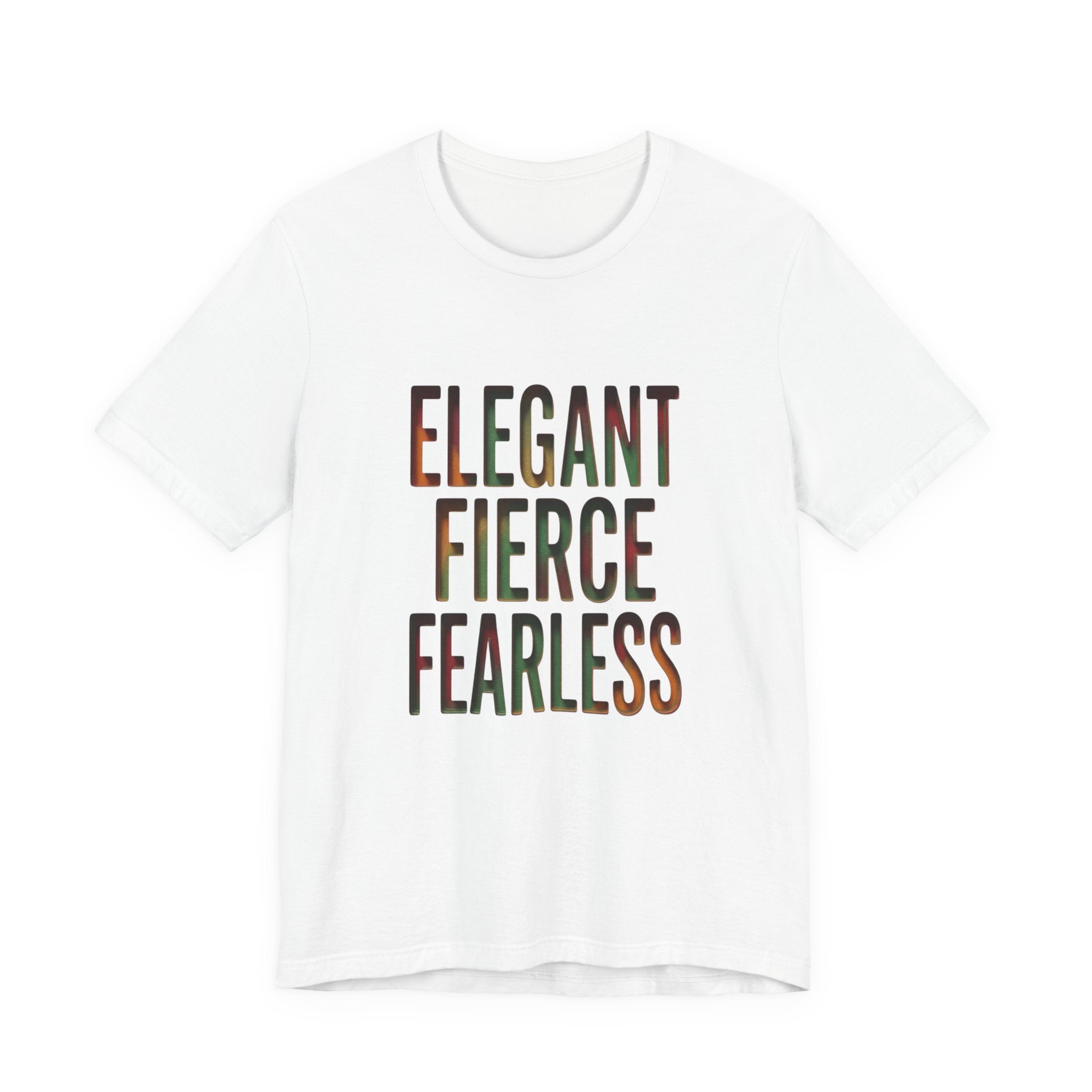 Elegant Fierce Fearless T-Shirt | Juneteenth Pan-African 1865 Freedom