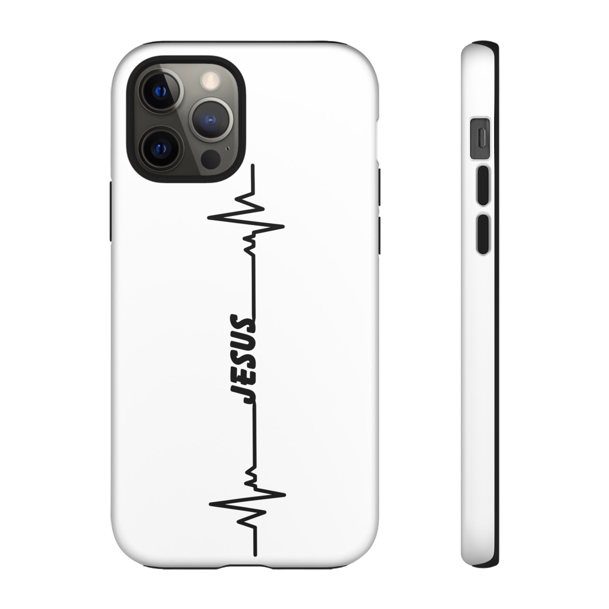 Jesus Heartbeat Phone Case — Christian Faith Protective Phone Cover