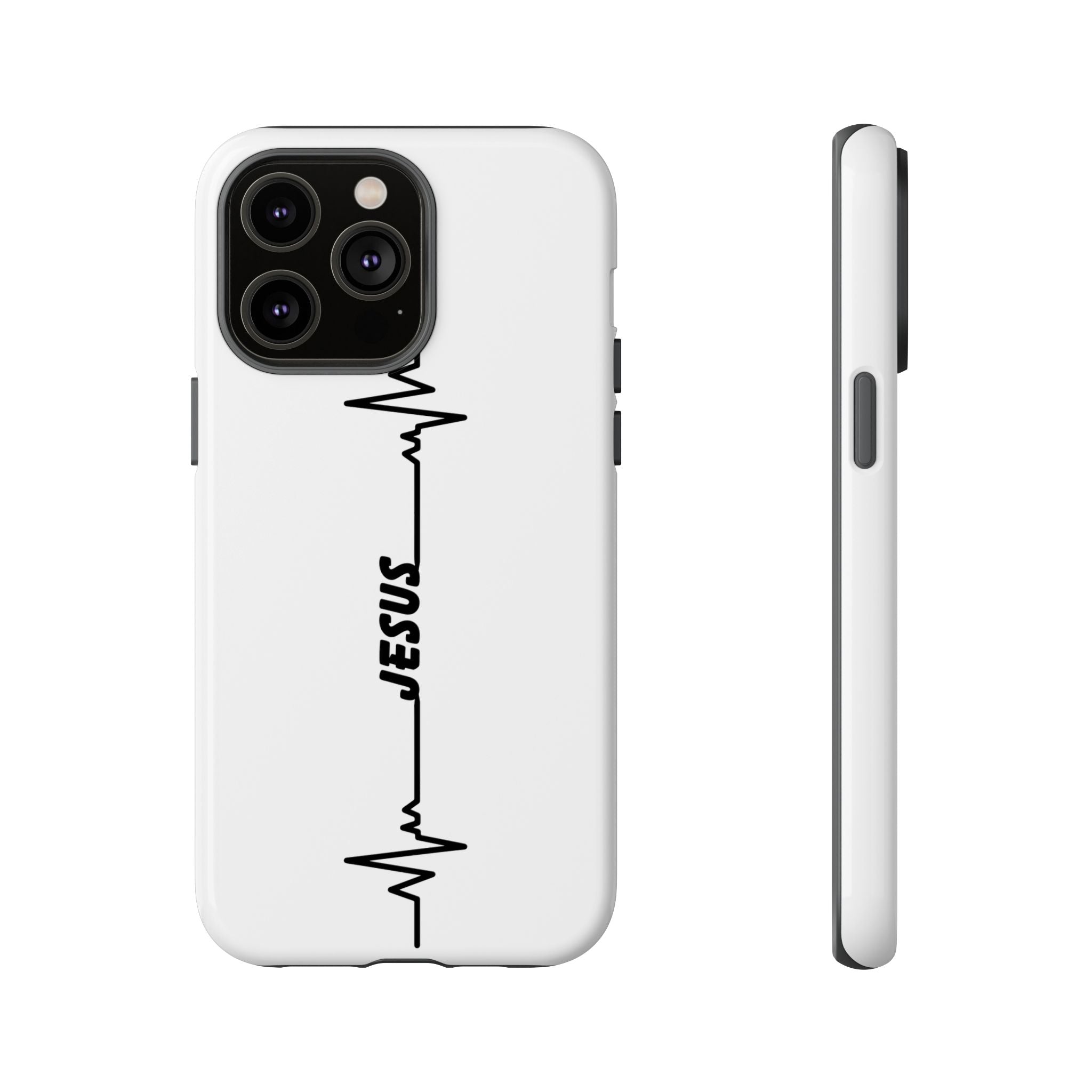 Jesus Heartbeat Phone Case — Christian Faith Protective Phone Cover