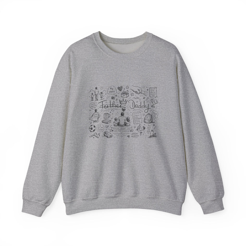 Father Daddy Doodle Crewneck Sweatshirt