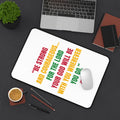 Desk Mat — "Be Strong and Courageous" Joshua 1:9 Inspirational Prayer Desk Mat