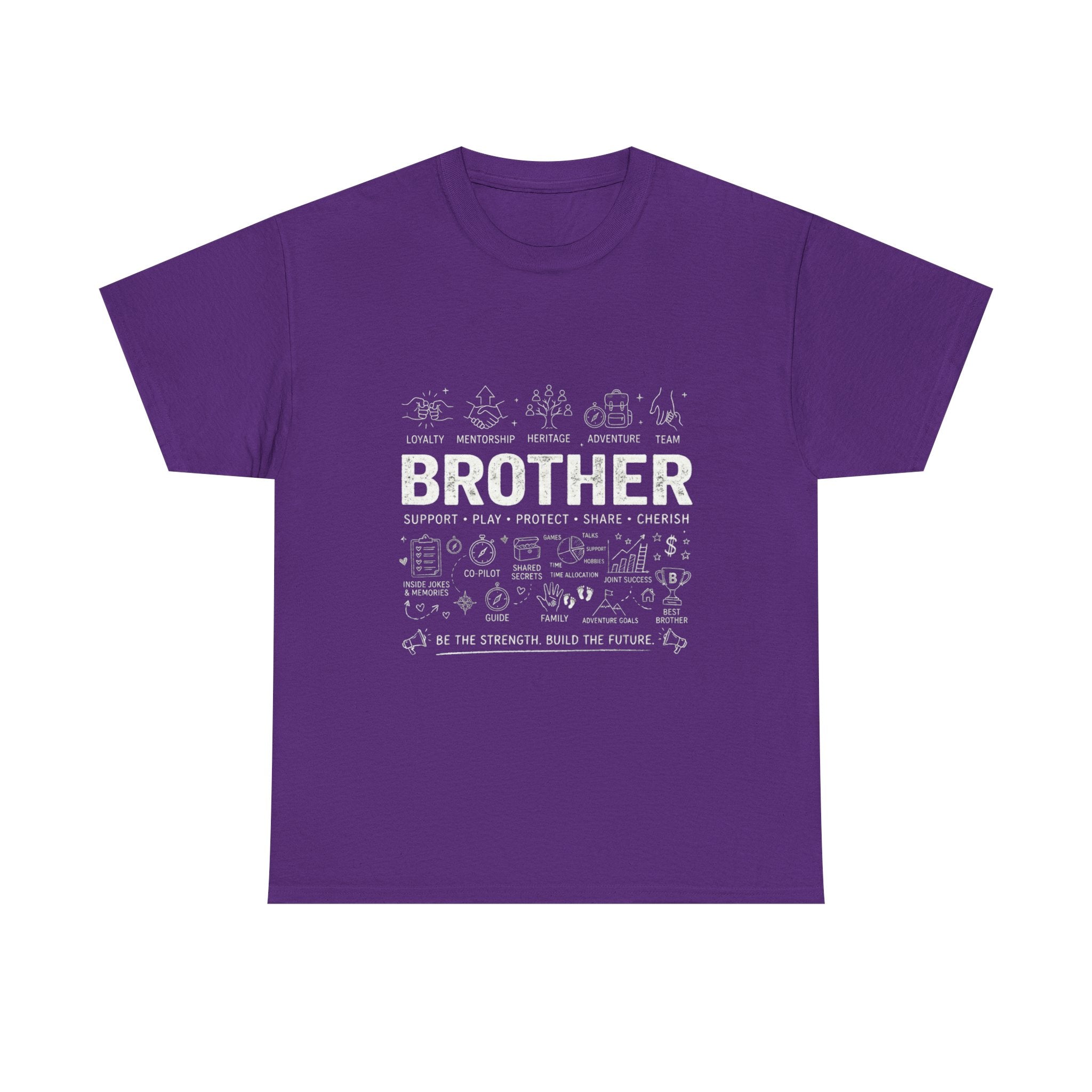 Brother Doodle T-Shirt — Cute Hand-Drawn Sibling Gift for Birthdays & Weddings