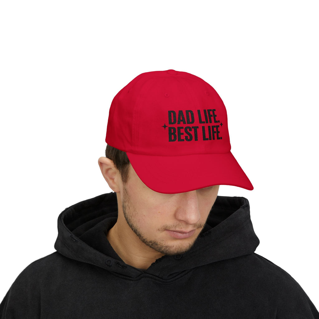Dad Life, Best Life Dad Cap — Embroidered Baseball Hat for Fathers, Father’s Day Gift