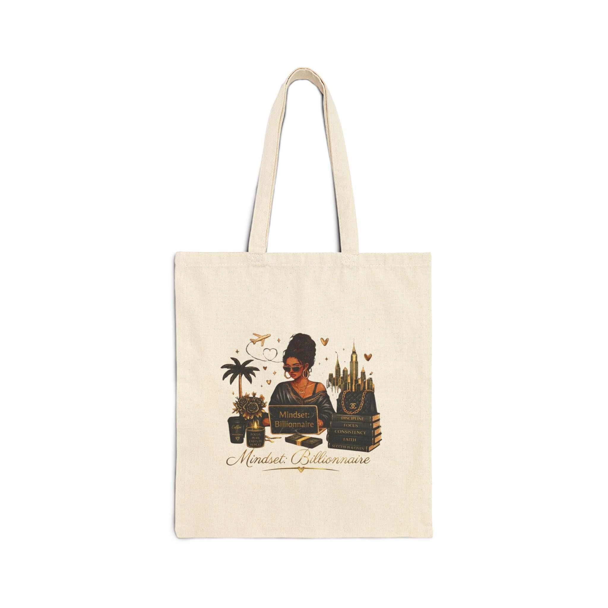 Afrocentric Market Day Tote Bag – Black Girl Magic Farmer’s Market Canvas Tote