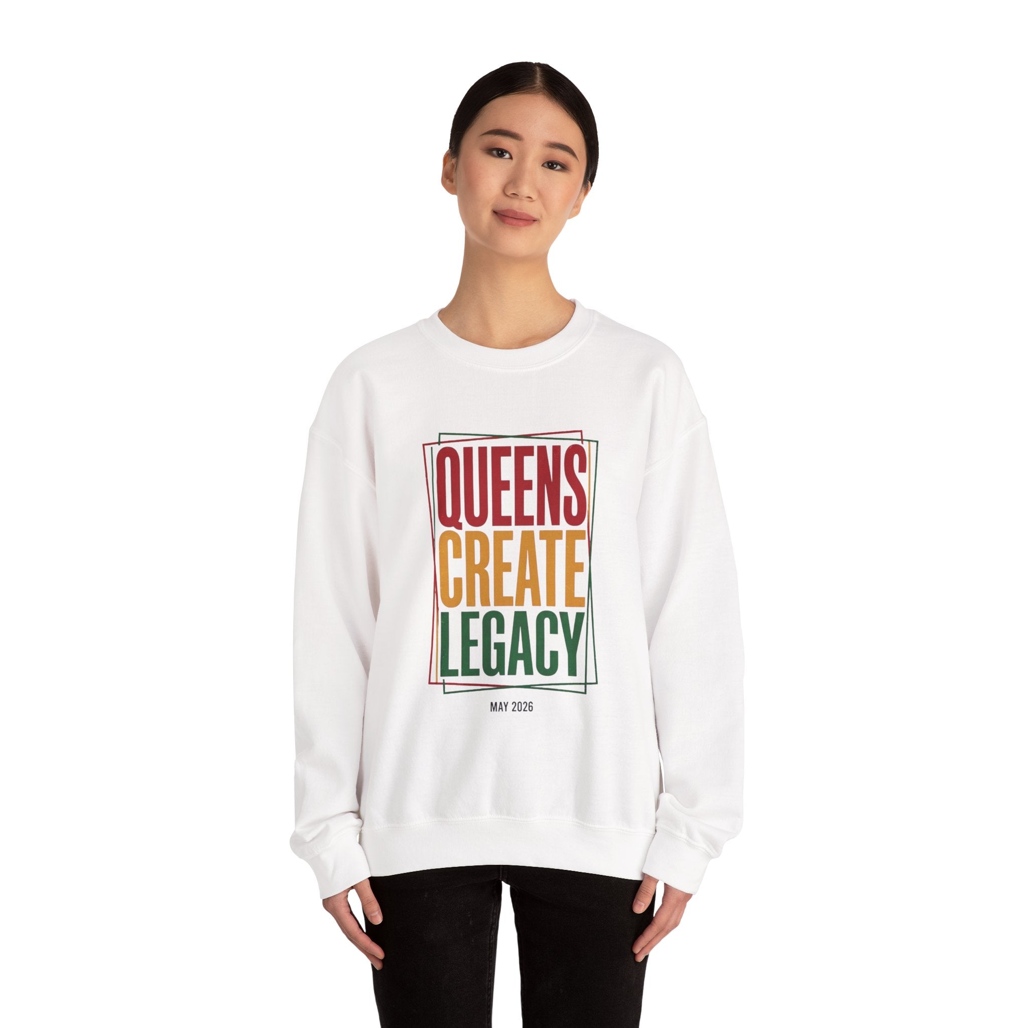 Queens Create Legacy Sweatshirt | Juneteenth Pan-African Colors, Black Pride 1865