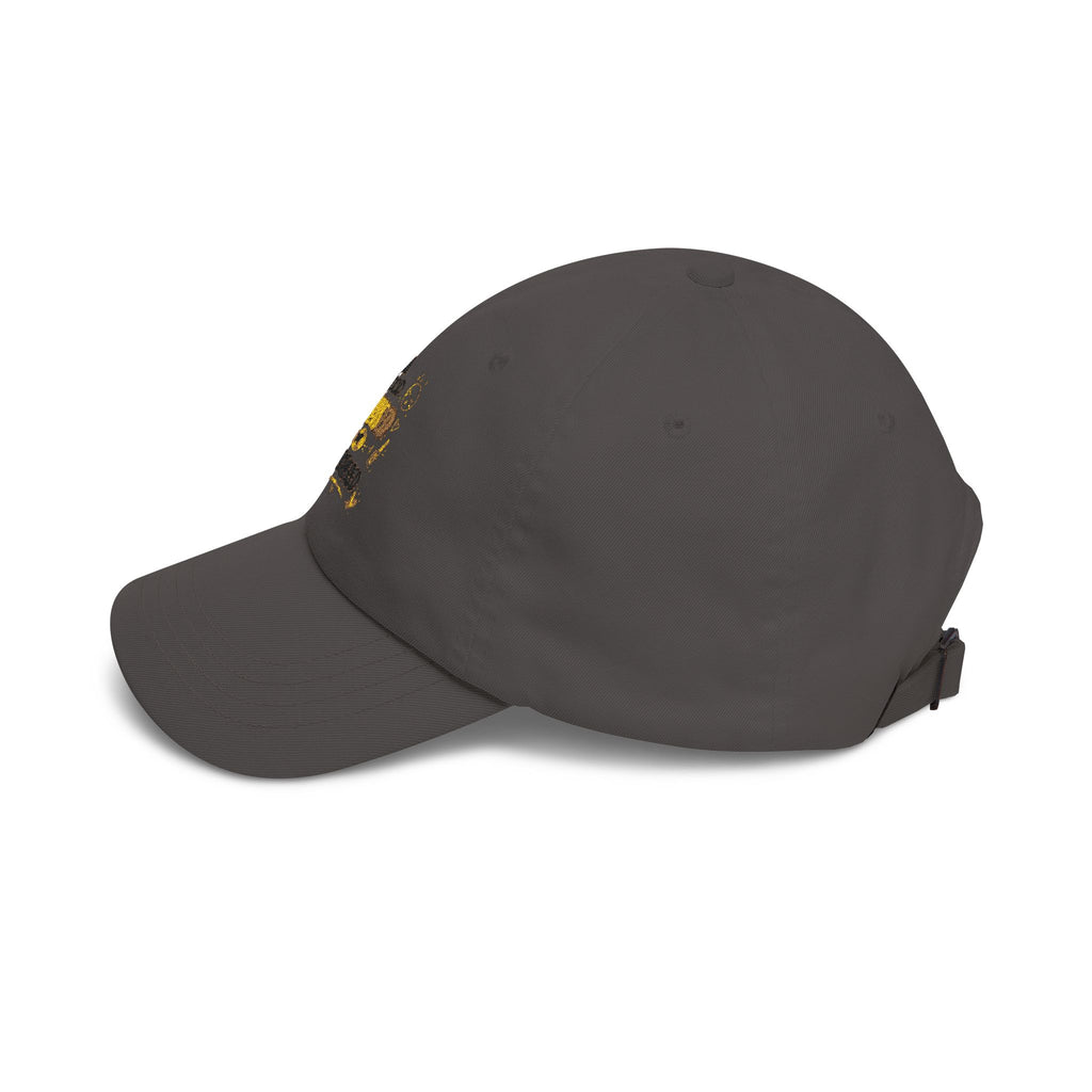 Dad Cap - "Blessed & Unbothered" Embroidered White Baseball Hat
