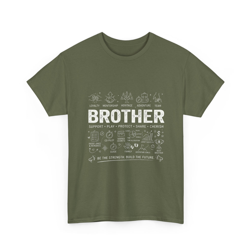 Brother Doodle T-Shirt — Cute Hand-Drawn Sibling Gift for Birthdays & Weddings