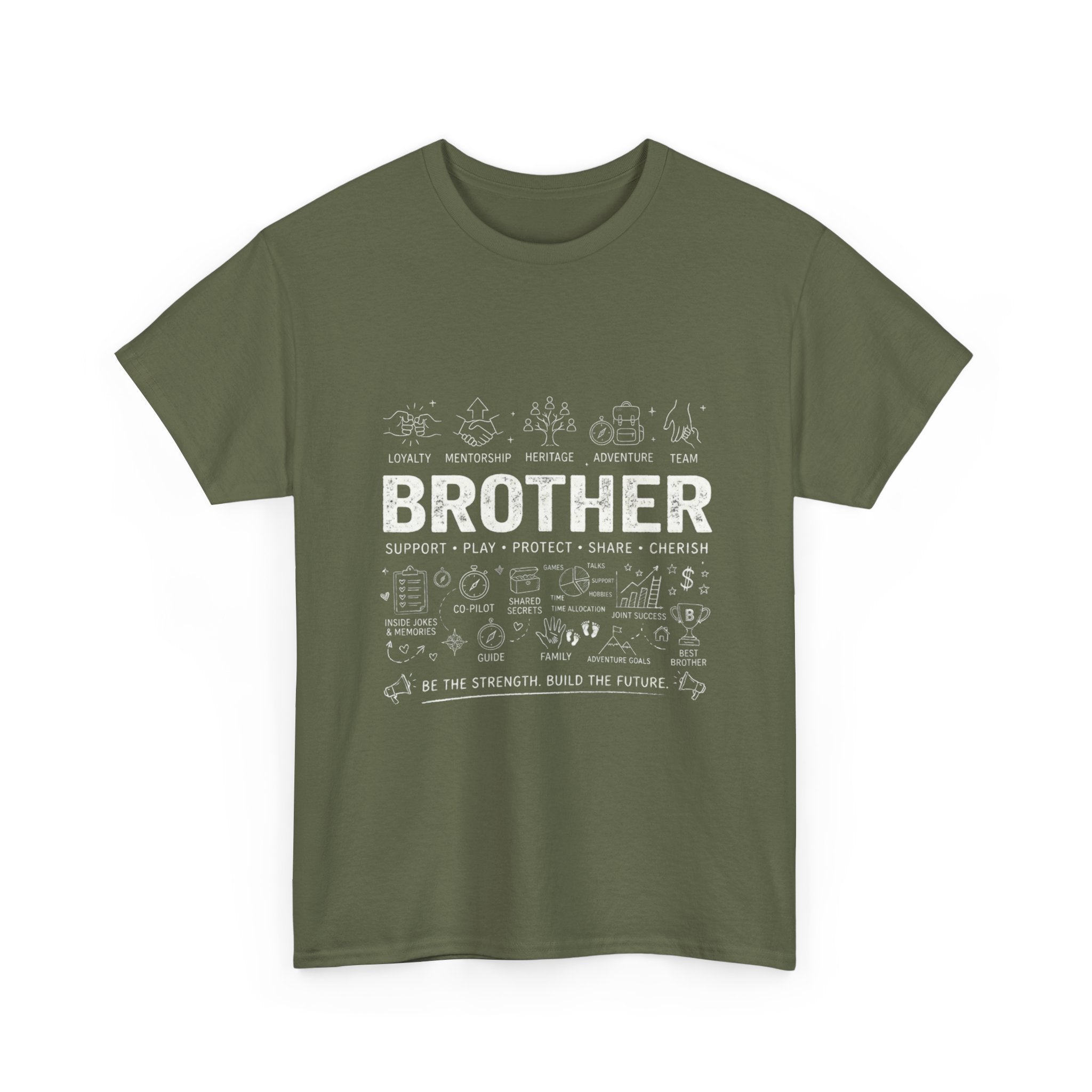 Brother Doodle T-Shirt — Cute Hand-Drawn Sibling Gift for Birthdays & Weddings