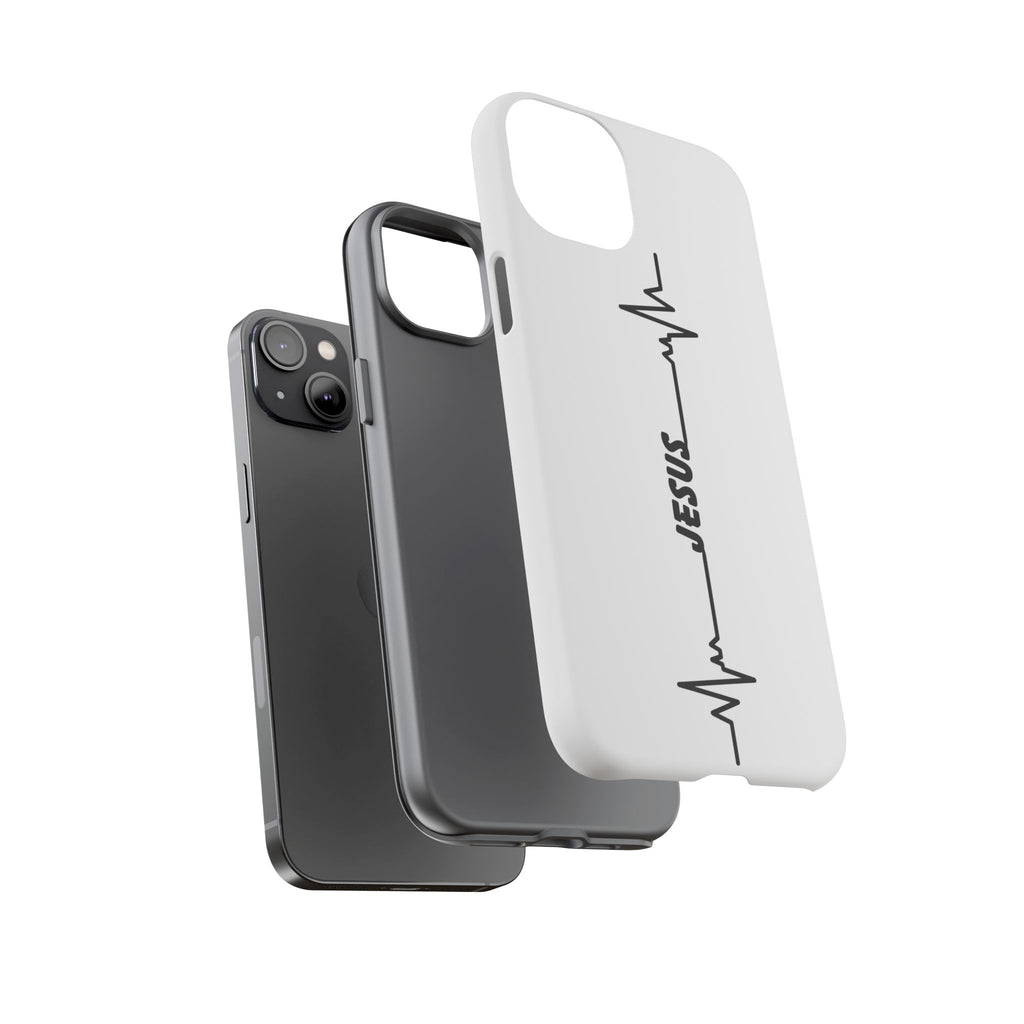 Jesus Heartbeat Phone Case — Christian Faith Protective Phone Cover