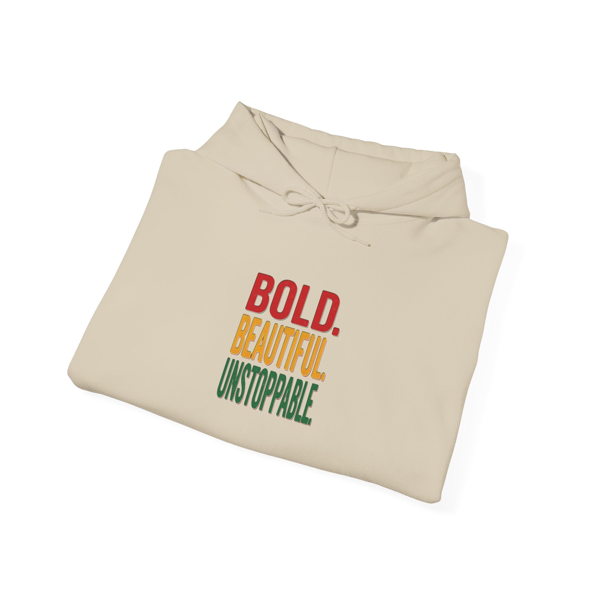 Bold Beautiful Unstoppable Hoodie | Juneteenth Pan-African Freedom 1865