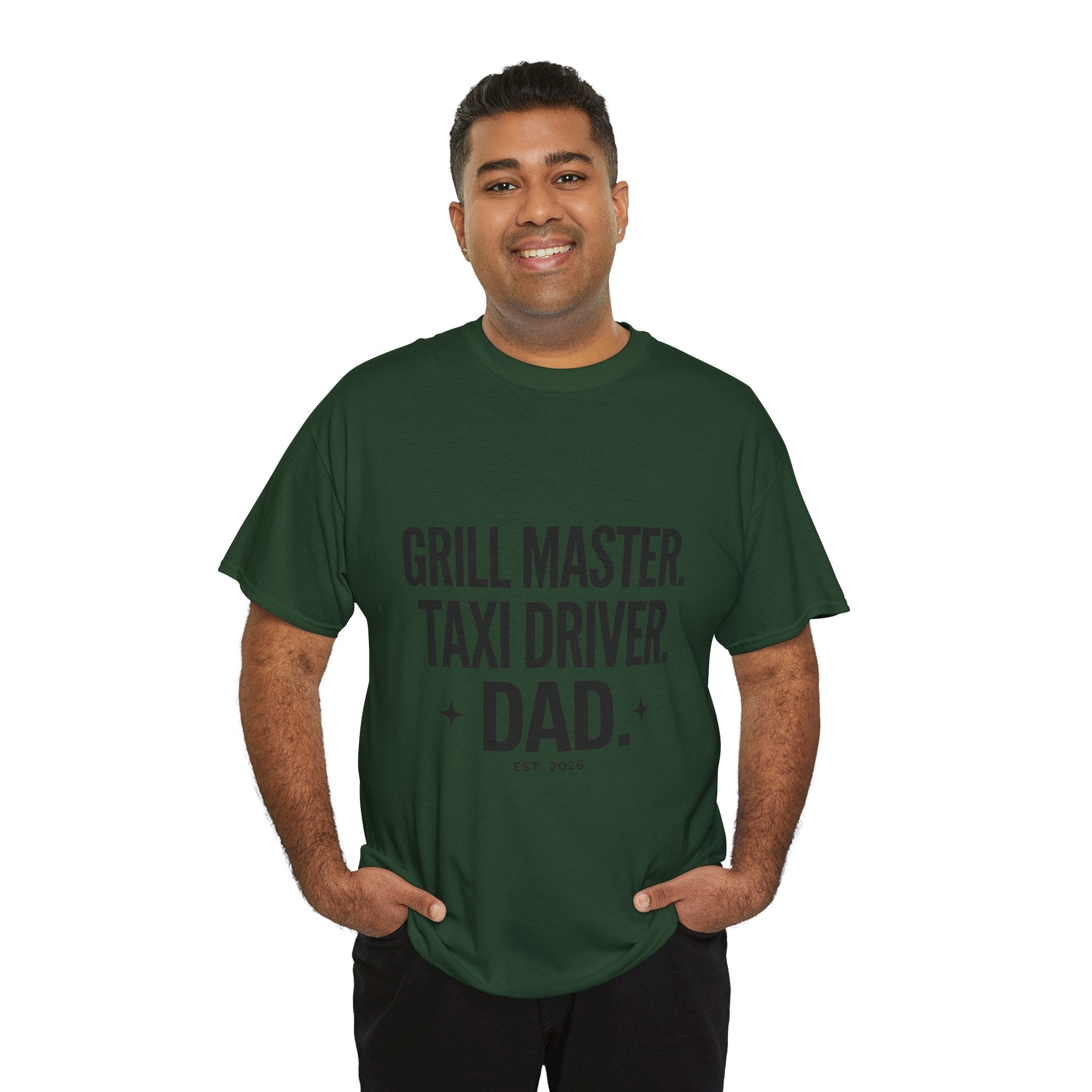 Dad T‑Shirt - "Grill Master. Taxi Driver. Dad." Funny Father’s Day Tee
