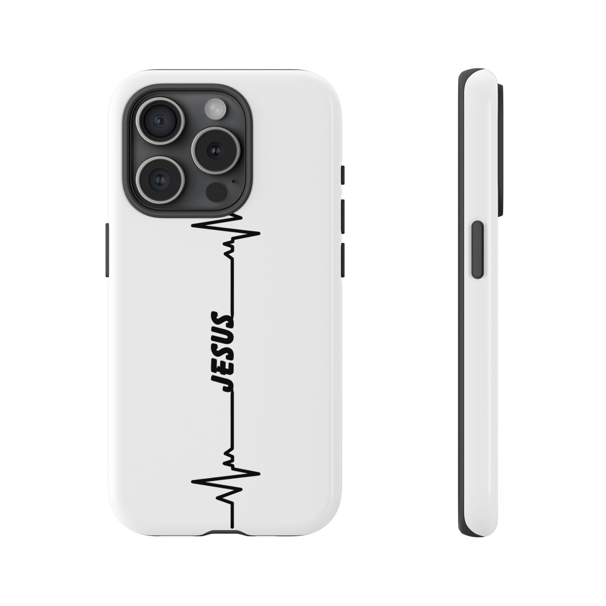 Jesus Heartbeat Phone Case — Christian Faith Protective Phone Cover