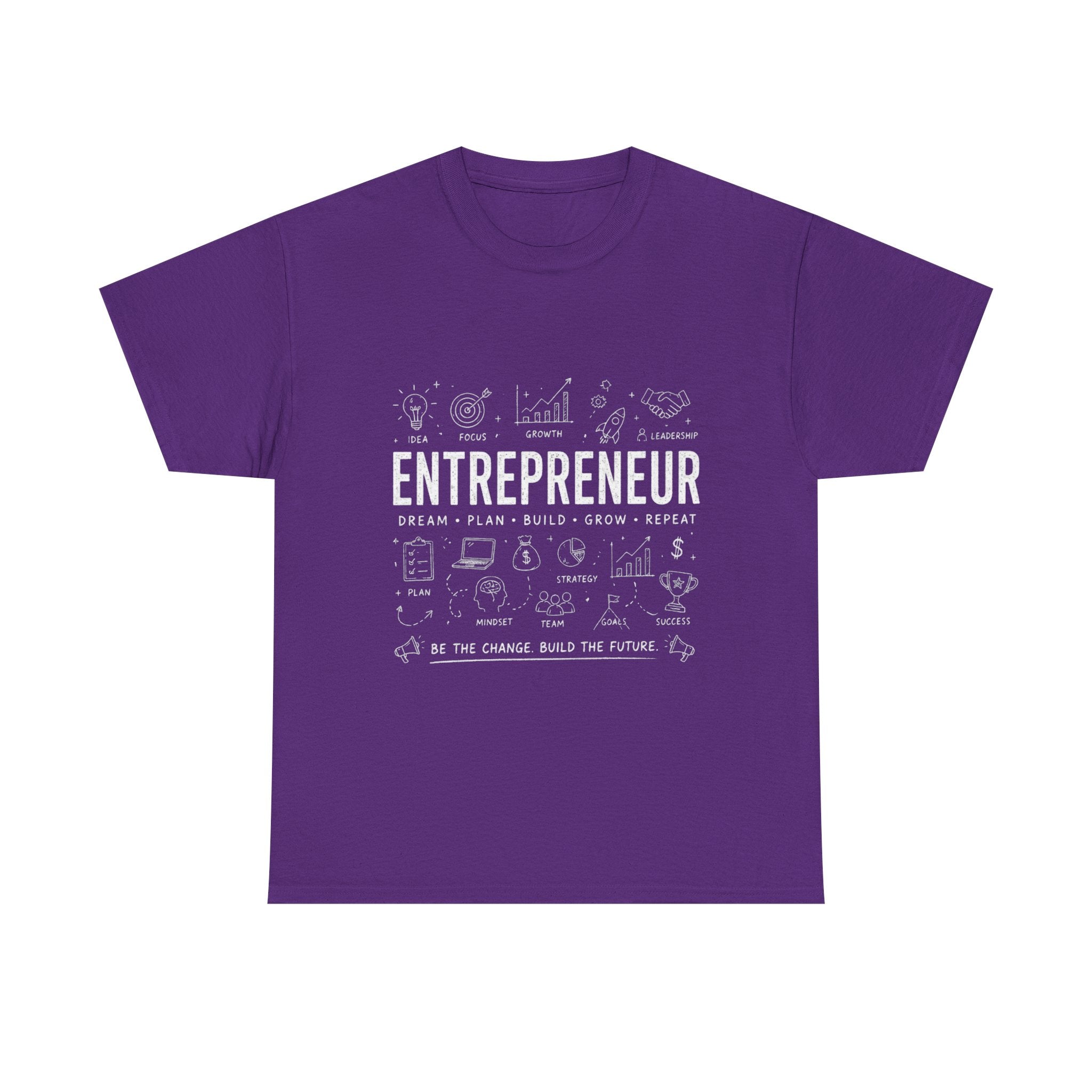 Entrepreneur Doodle T-Shirt — Hustle, Motivation & Hard Work Tee