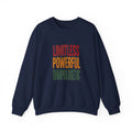 Limitless Powerful Unapologetic Sweatshirt | Juneteenth Pan-African Freedom Typography