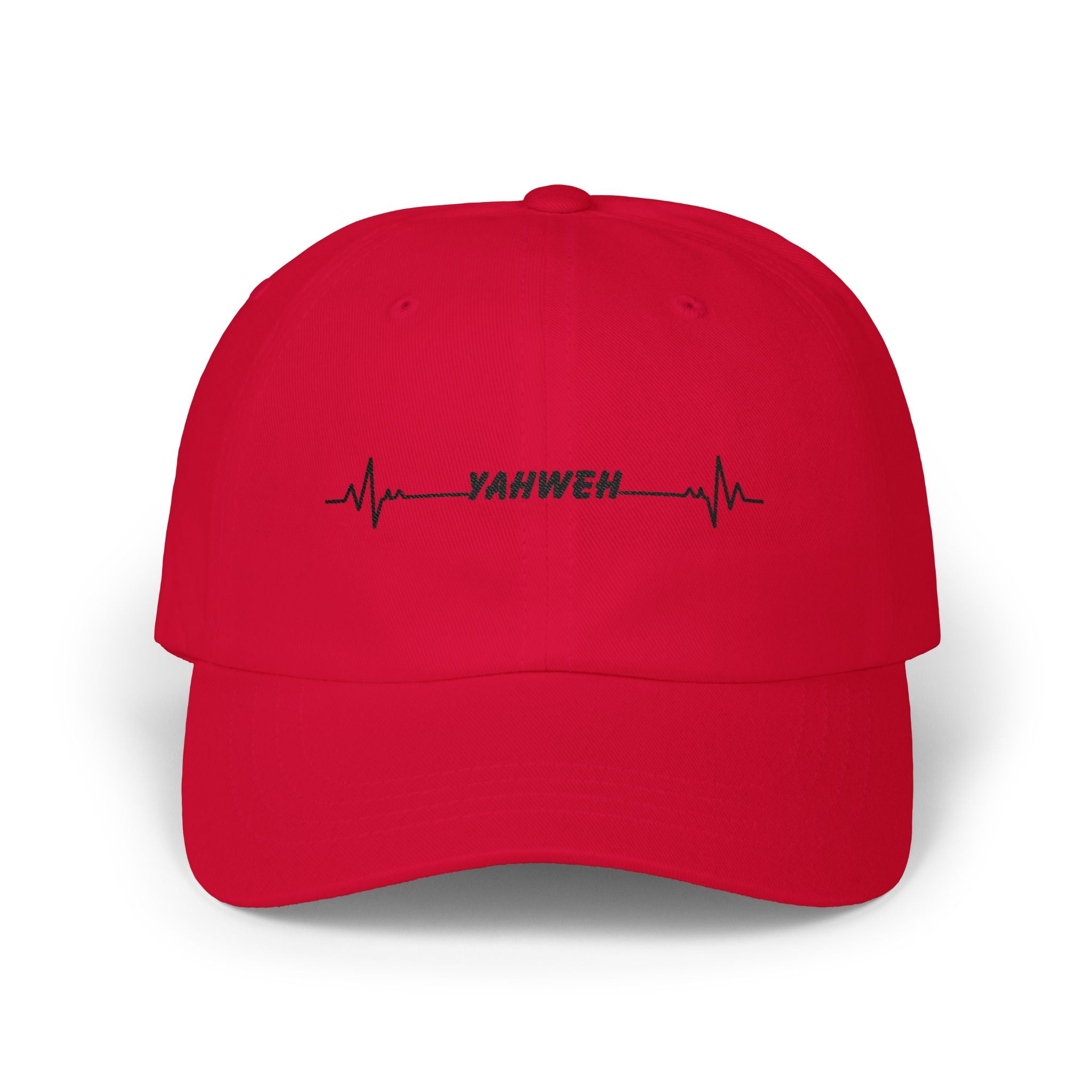 Yahweh Heartbeat Dad Cap — Christian Embroidered Baseball Hat