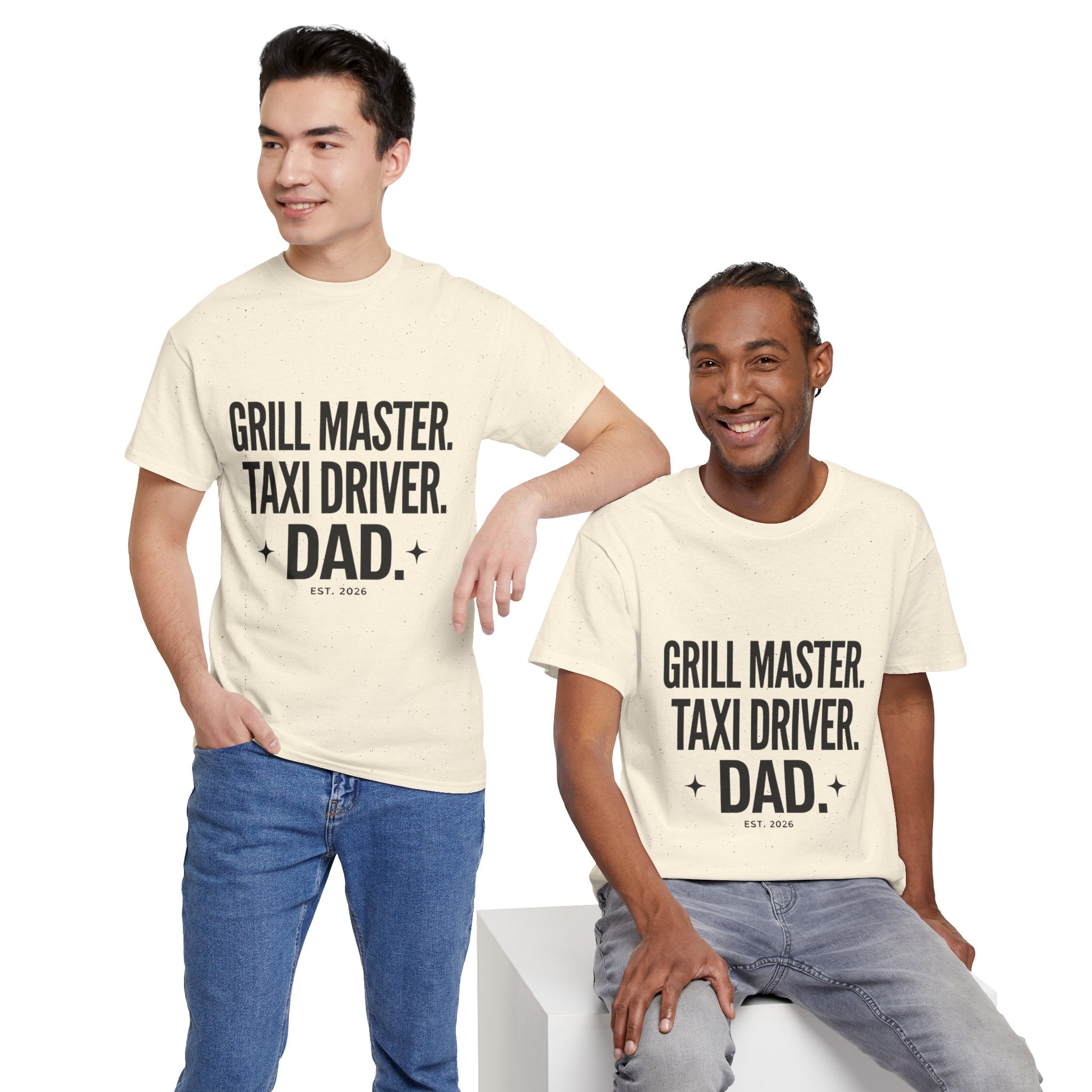 Dad T‑Shirt - "Grill Master. Taxi Driver. Dad." Funny Father’s Day Tee