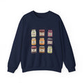 Vintage Jam Jars Sweatshirt | Retro Food Graphics, Hand-Drawn Pantry Art