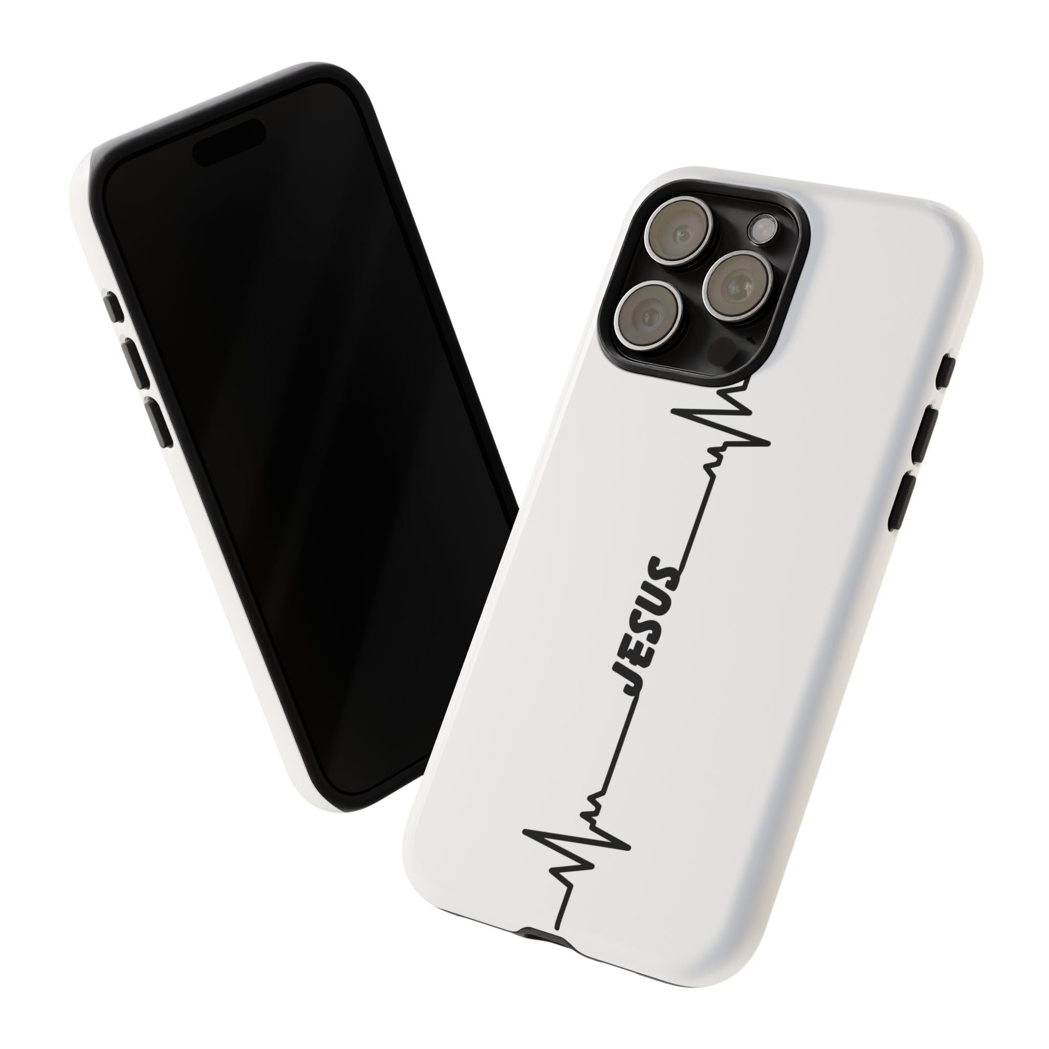 Jesus Heartbeat Phone Case — Christian Faith Protective Phone Cover