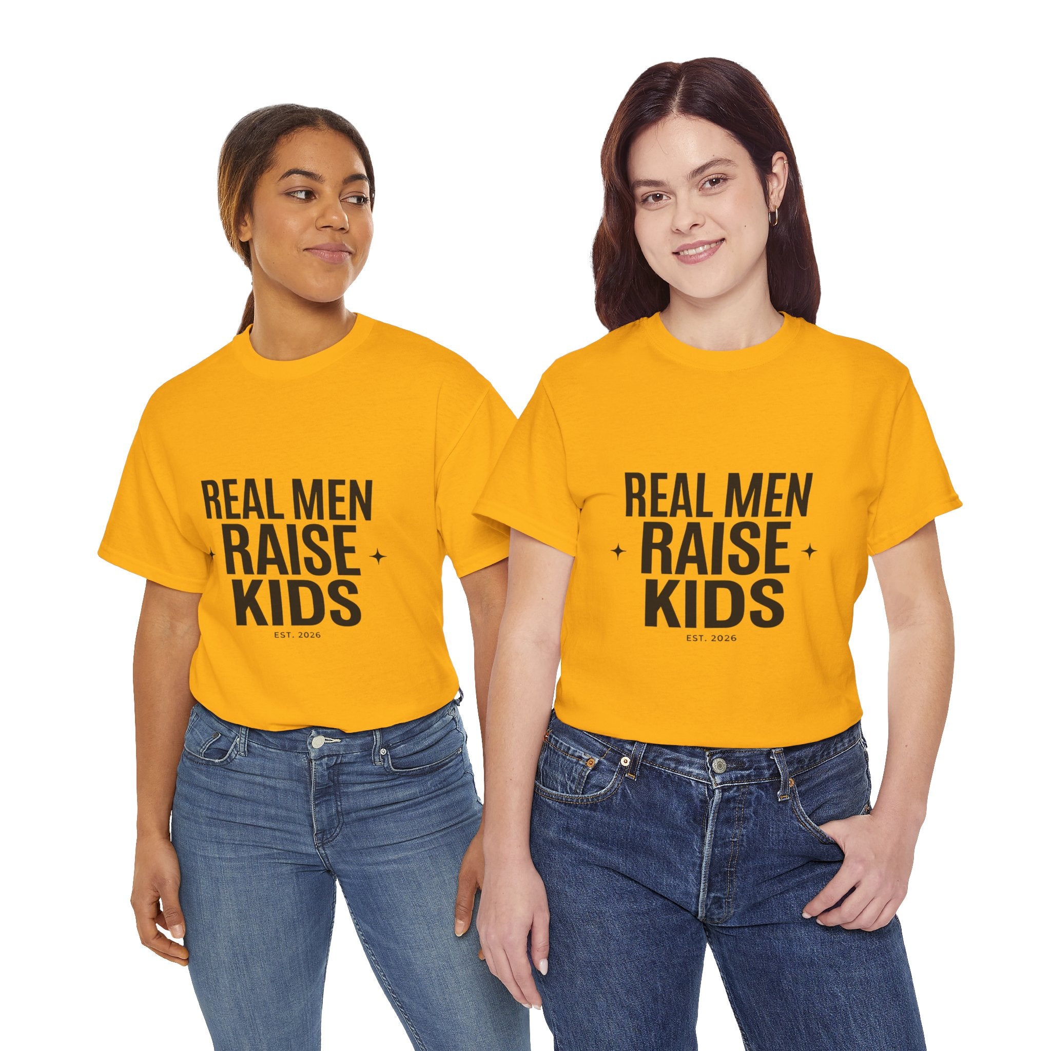 Real Men Raise Kids T-Shirt — Fatherhood Dad Pride Tee