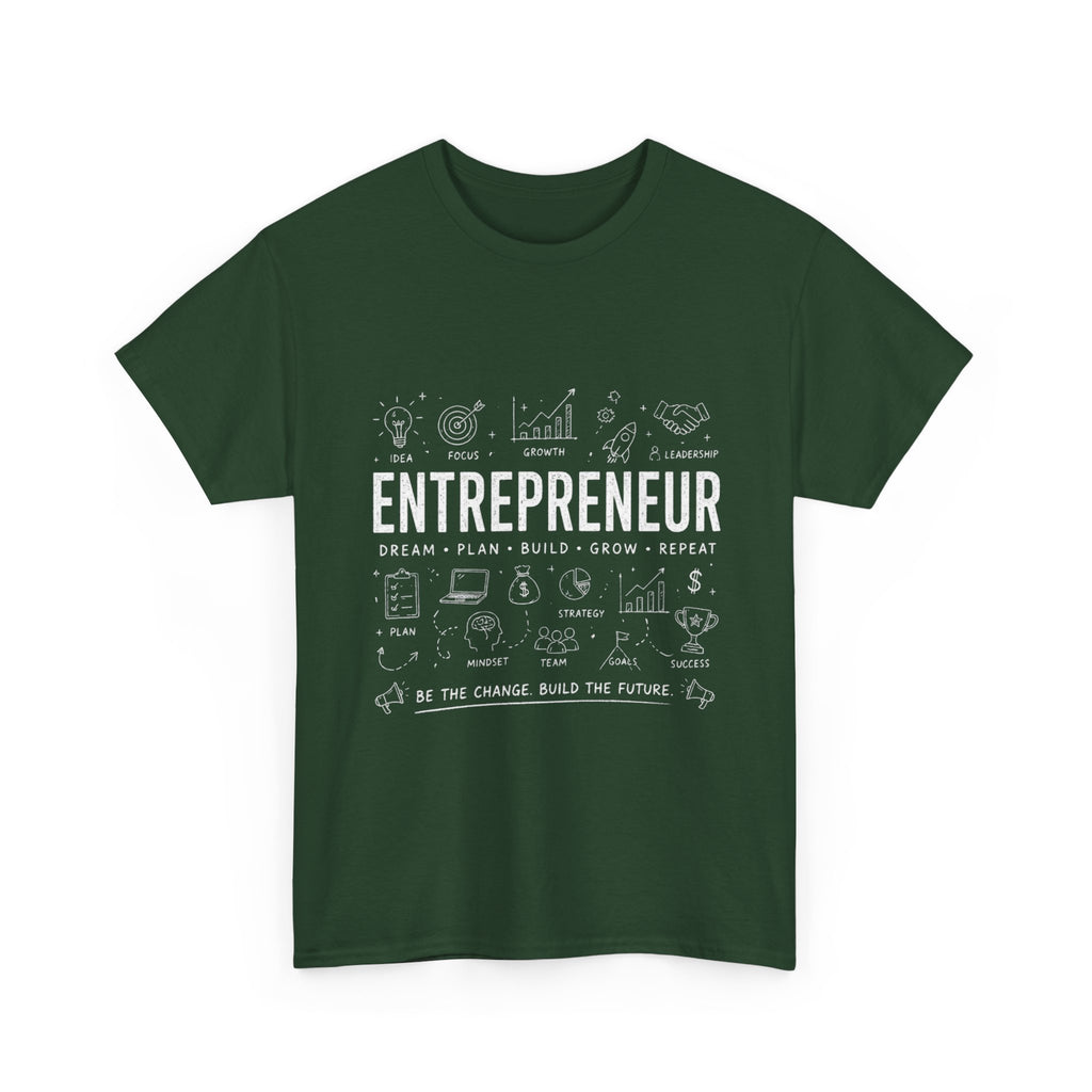 Entrepreneur Doodle T-Shirt — Hustle, Motivation & Hard Work Tee