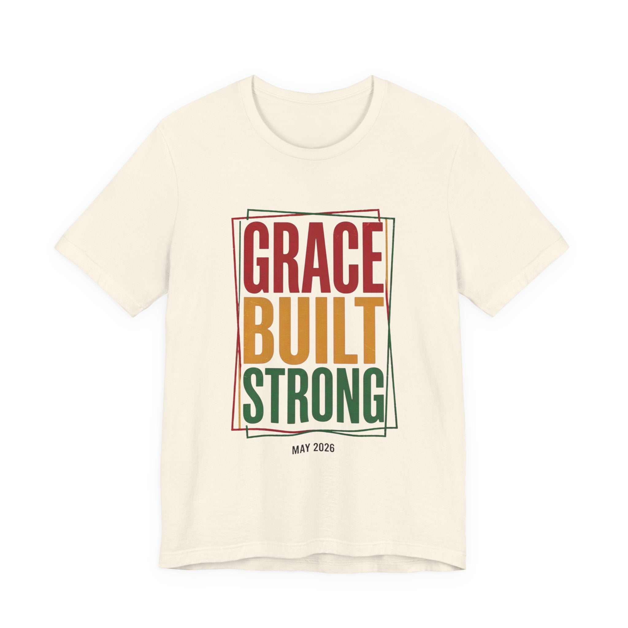 Grace Built Strong T-Shirt | Juneteenth Pan-African 1865 Freedom Typography