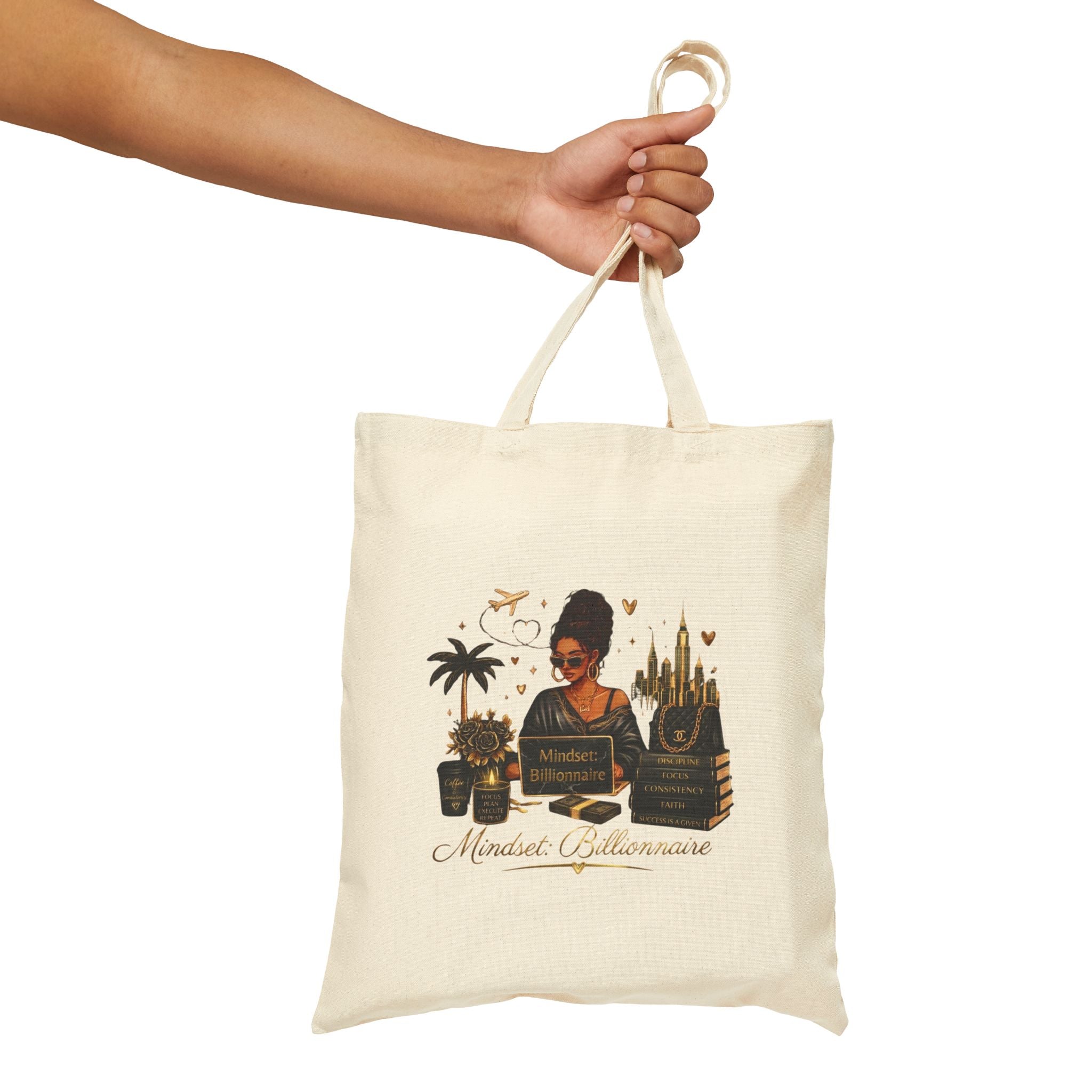 Afrocentric Market Day Tote Bag – Black Girl Magic Farmer’s Market Canvas Tote