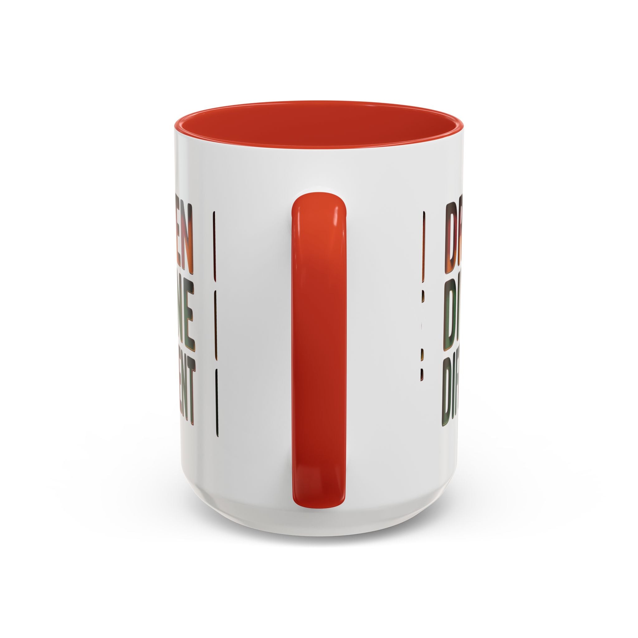 Driven Divine Different Accent Coffee Mug – Inspirational Rasta Color Typography (11/15oz)