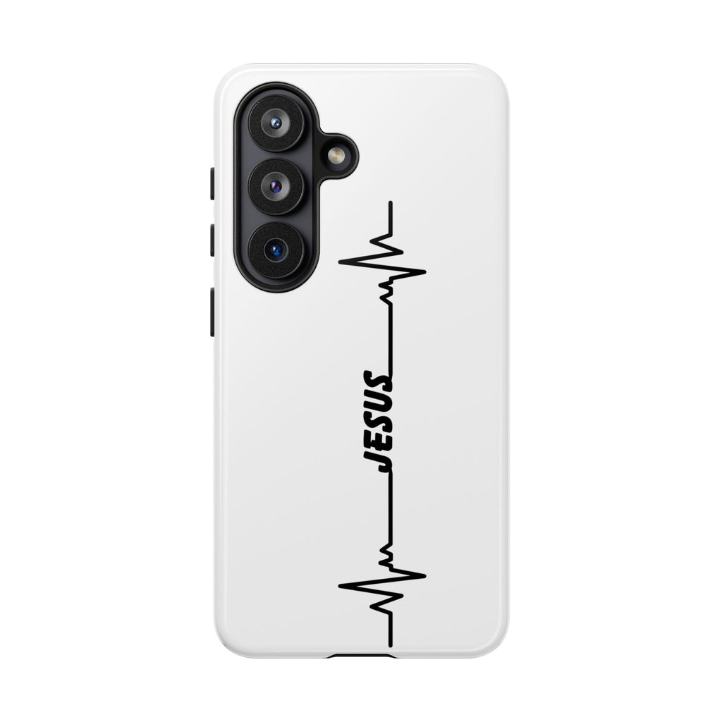 Jesus Heartbeat Phone Case — Christian Faith Protective Phone Cover