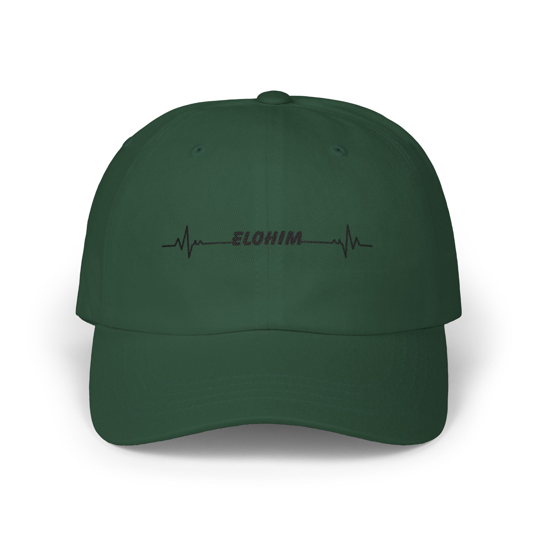 Elohim Heartbeat Dad Cap — Embroidered Spiritual Baseball Hat