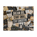 Inspirational 'Dream Big. Start Small. Stay Consistent.' Puzzle — Motivational 520/1014-Piece Jigsaw