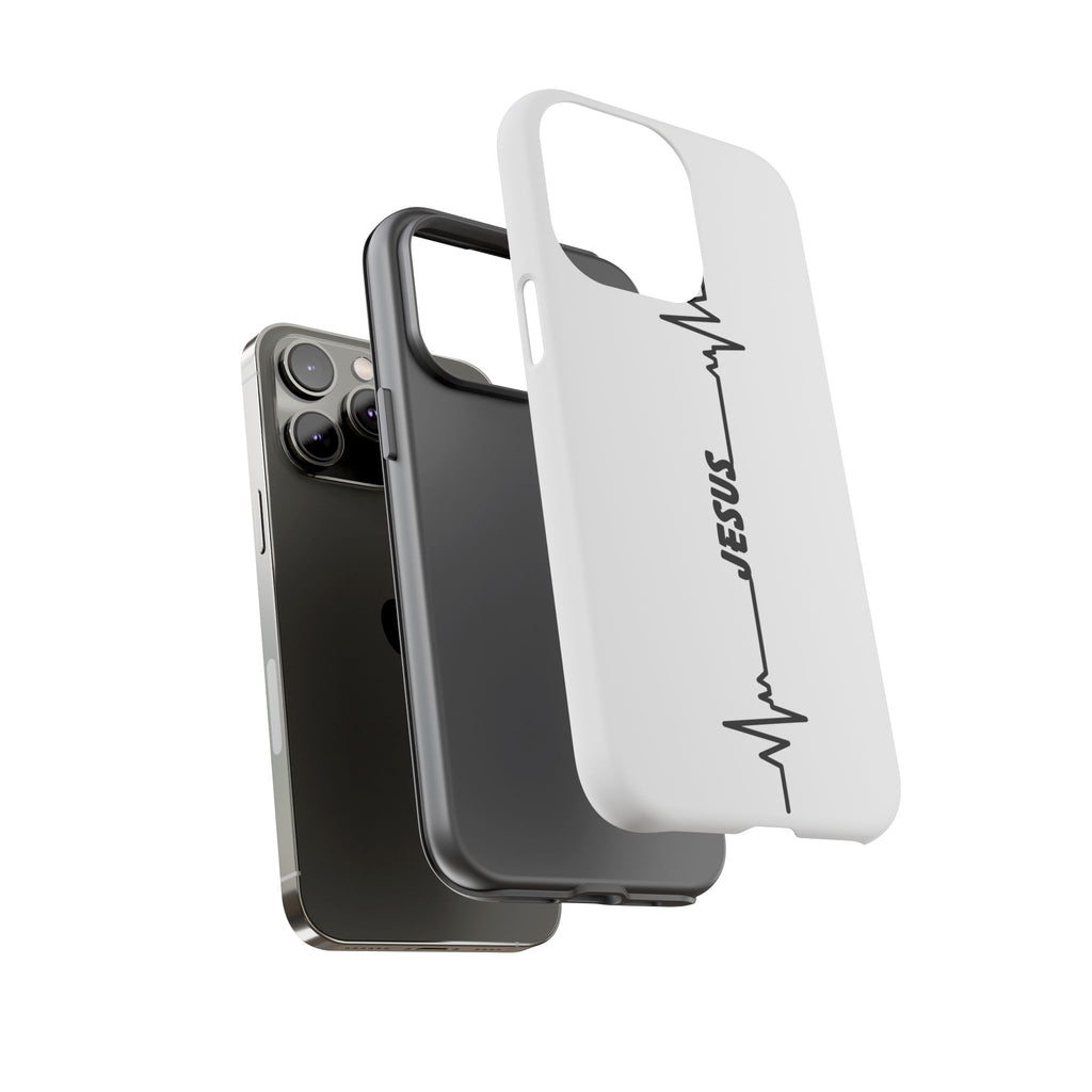 Jesus Heartbeat Phone Case — Christian Faith Protective Phone Cover