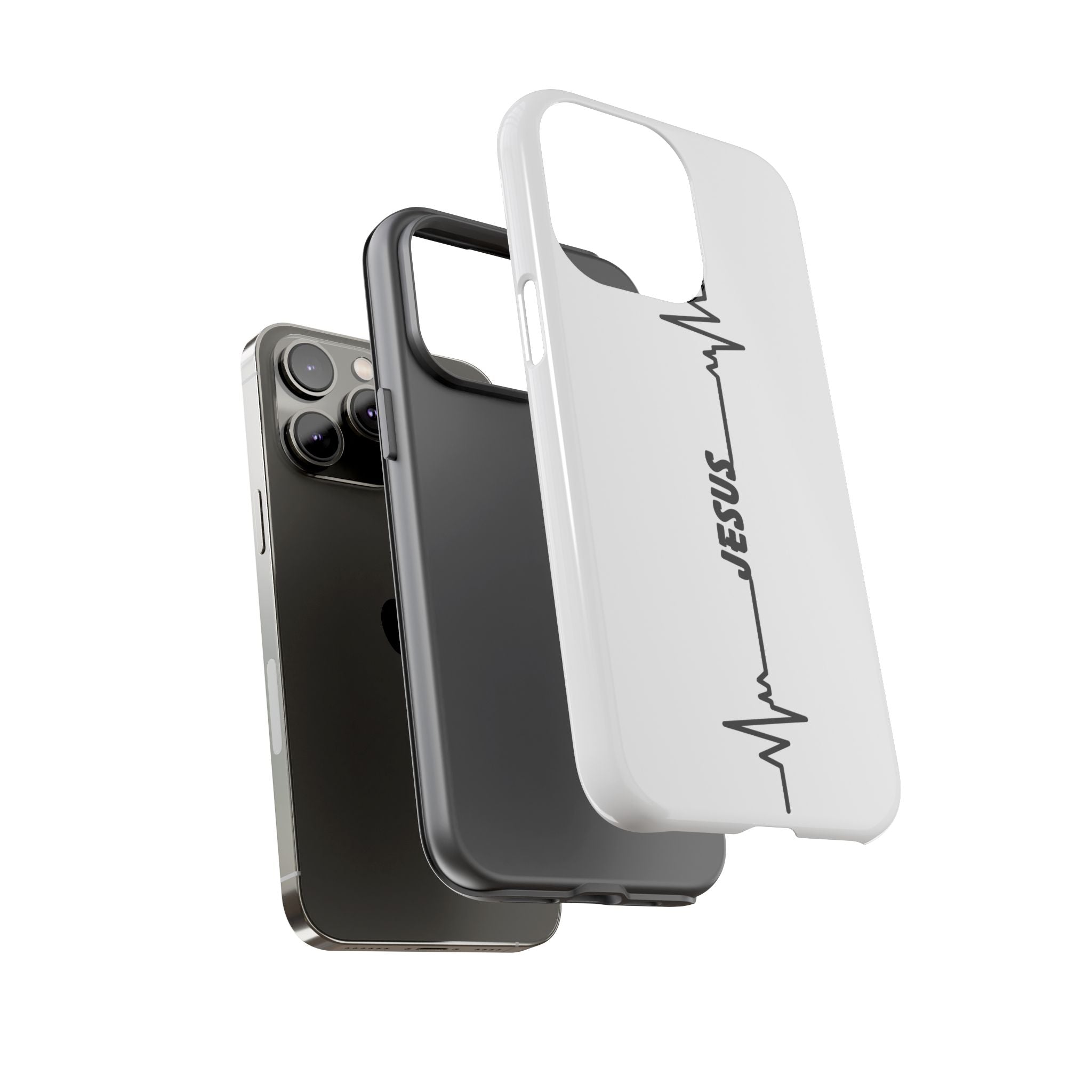 Jesus Heartbeat Phone Case — Christian Faith Protective Phone Cover