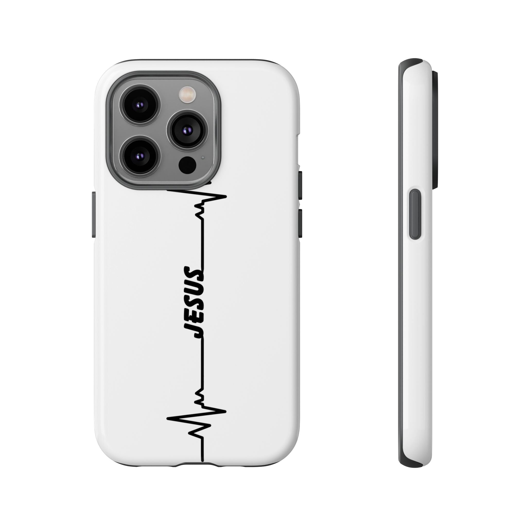 Jesus Heartbeat Phone Case — Christian Faith Protective Phone Cover