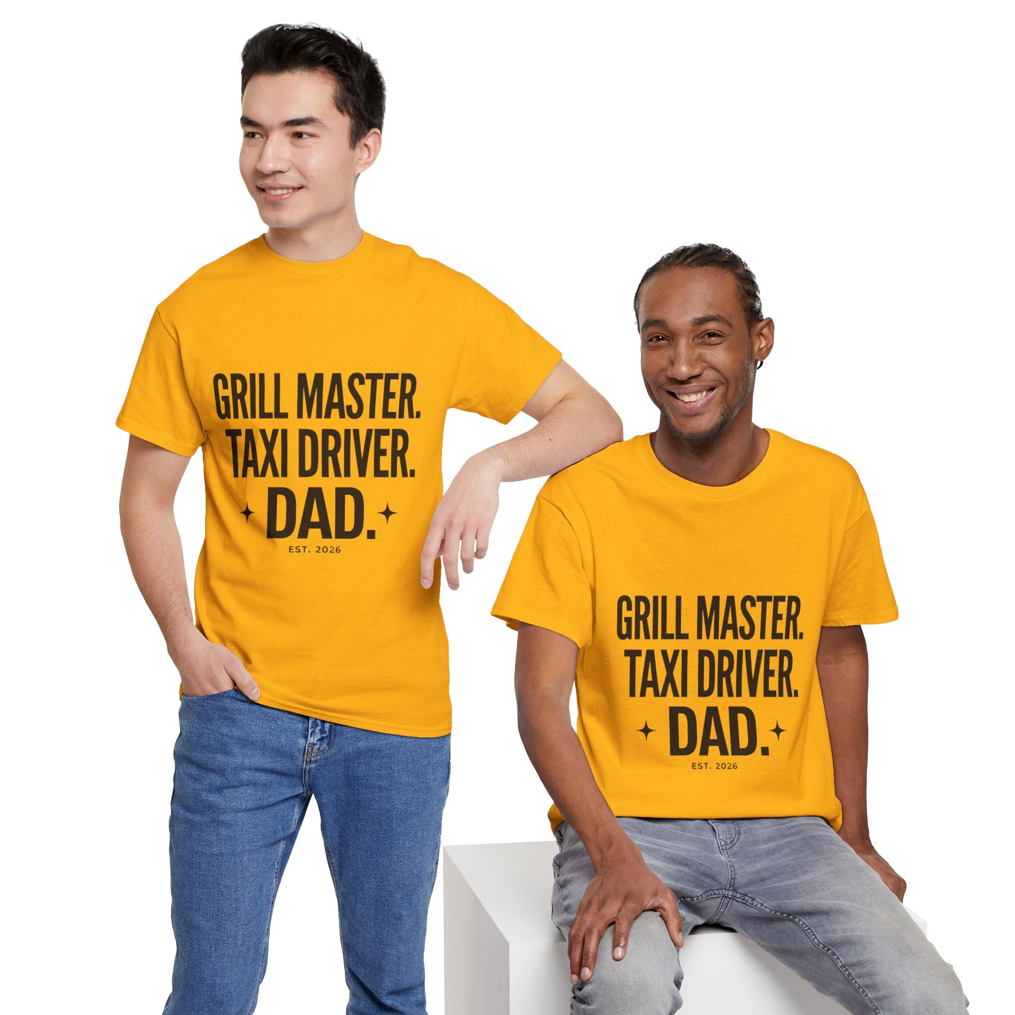 Dad T‑Shirt - "Grill Master. Taxi Driver. Dad." Funny Father’s Day Tee