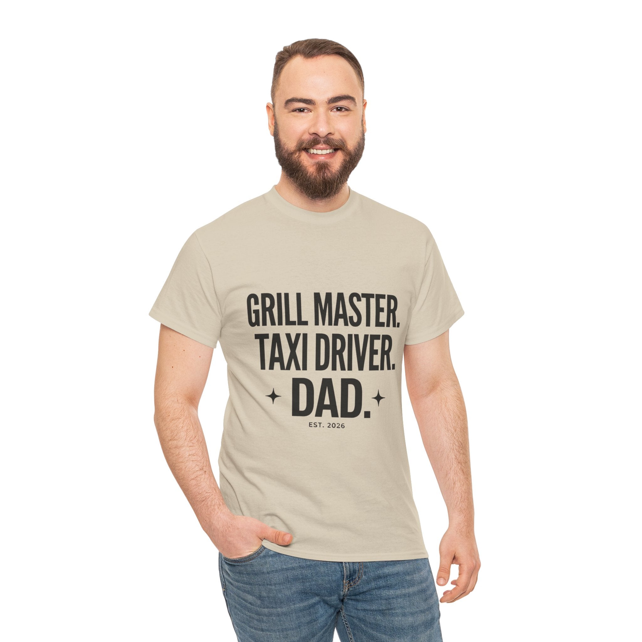 Dad T‑Shirt - "Grill Master. Taxi Driver. Dad." Funny Father’s Day Tee