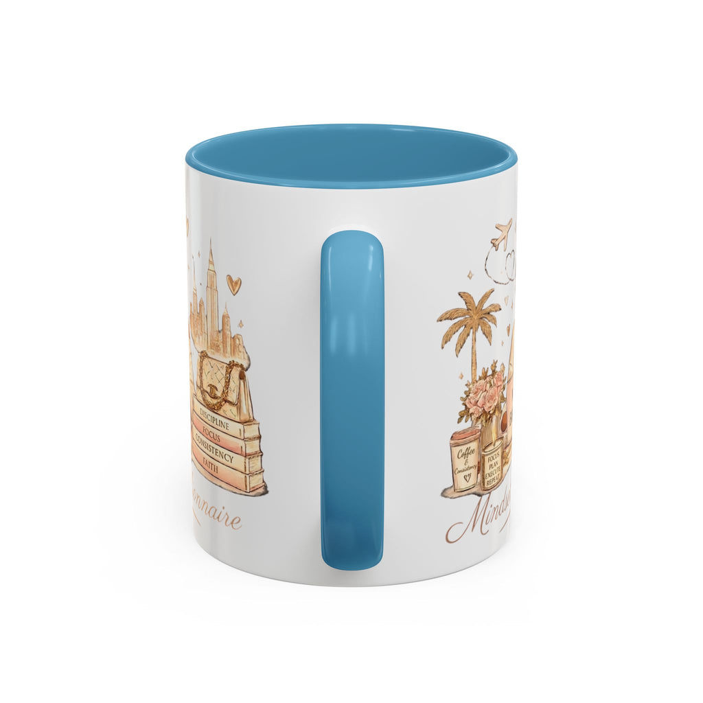 Mindset: Billionaire Accent Coffee Mug — Inspirational Luxury Travel Design (11/15 oz)