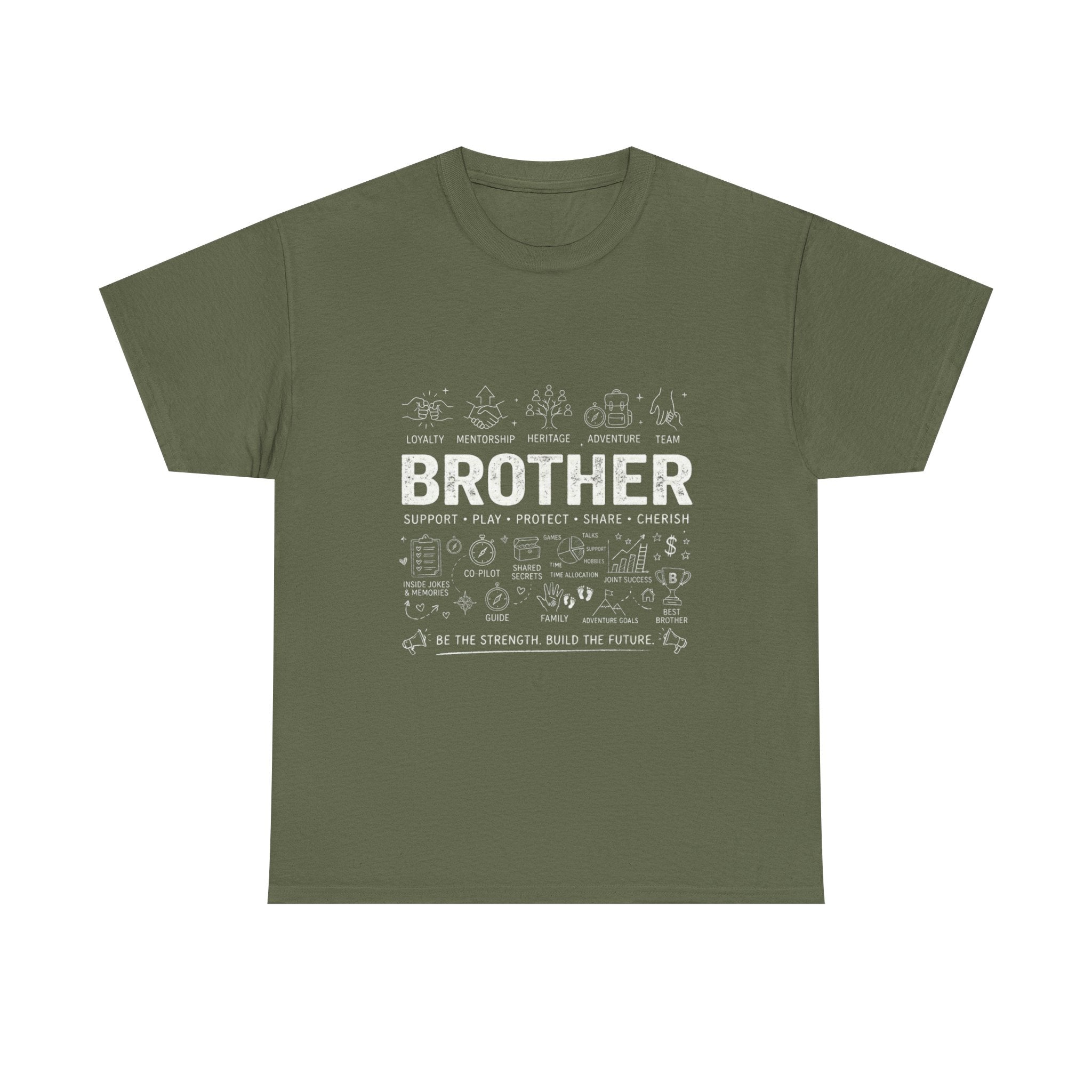 Brother Doodle T-Shirt — Cute Hand-Drawn Sibling Gift for Birthdays & Weddings