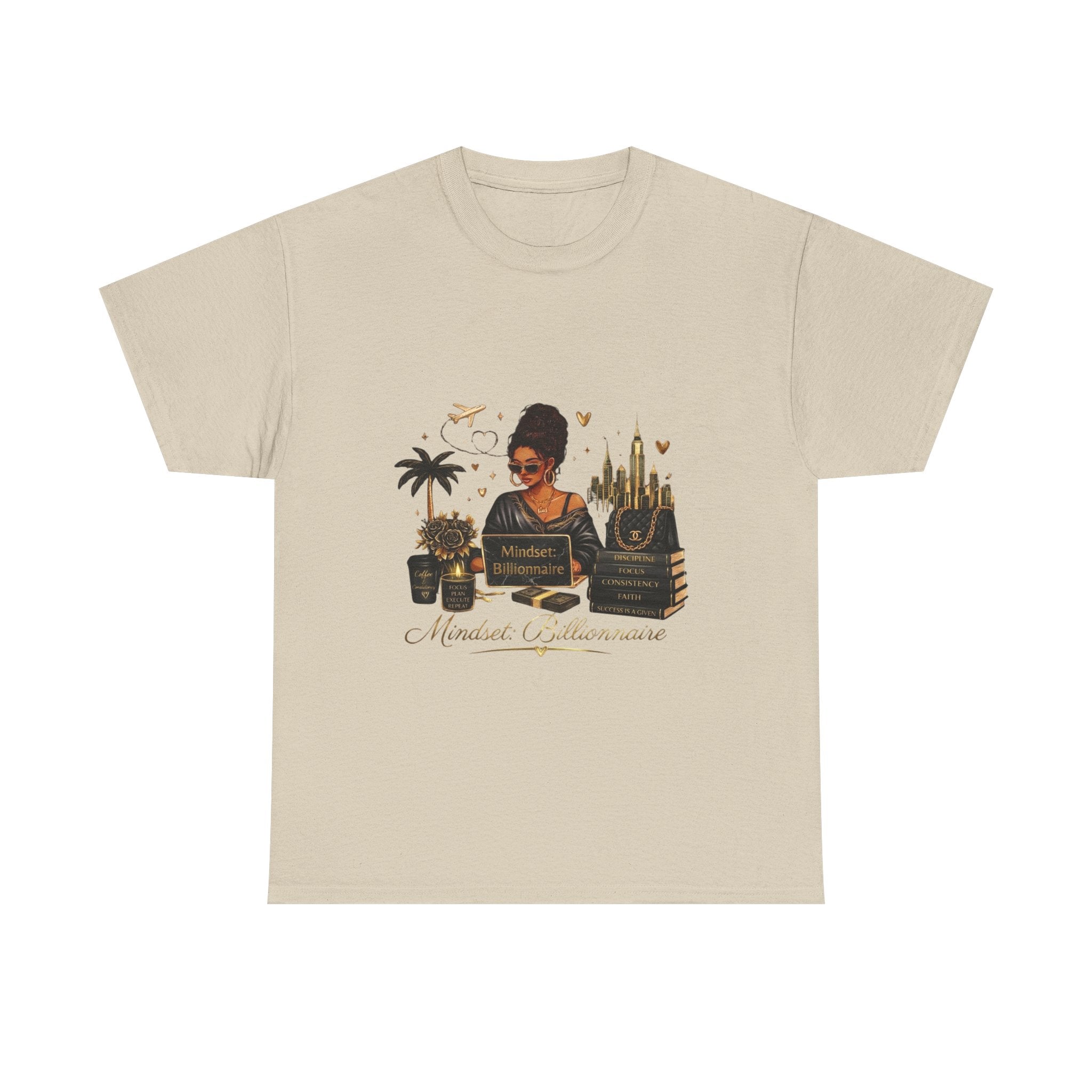 Millionnaire Mindset T-Shirt — Hustler Entrepreneur Motivational Tee