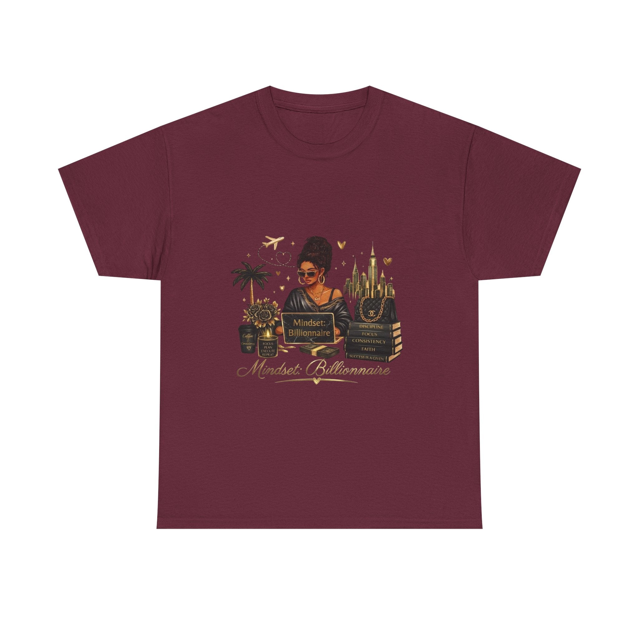 Millionnaire Mindset T-Shirt — Hustler Entrepreneur Motivational Tee