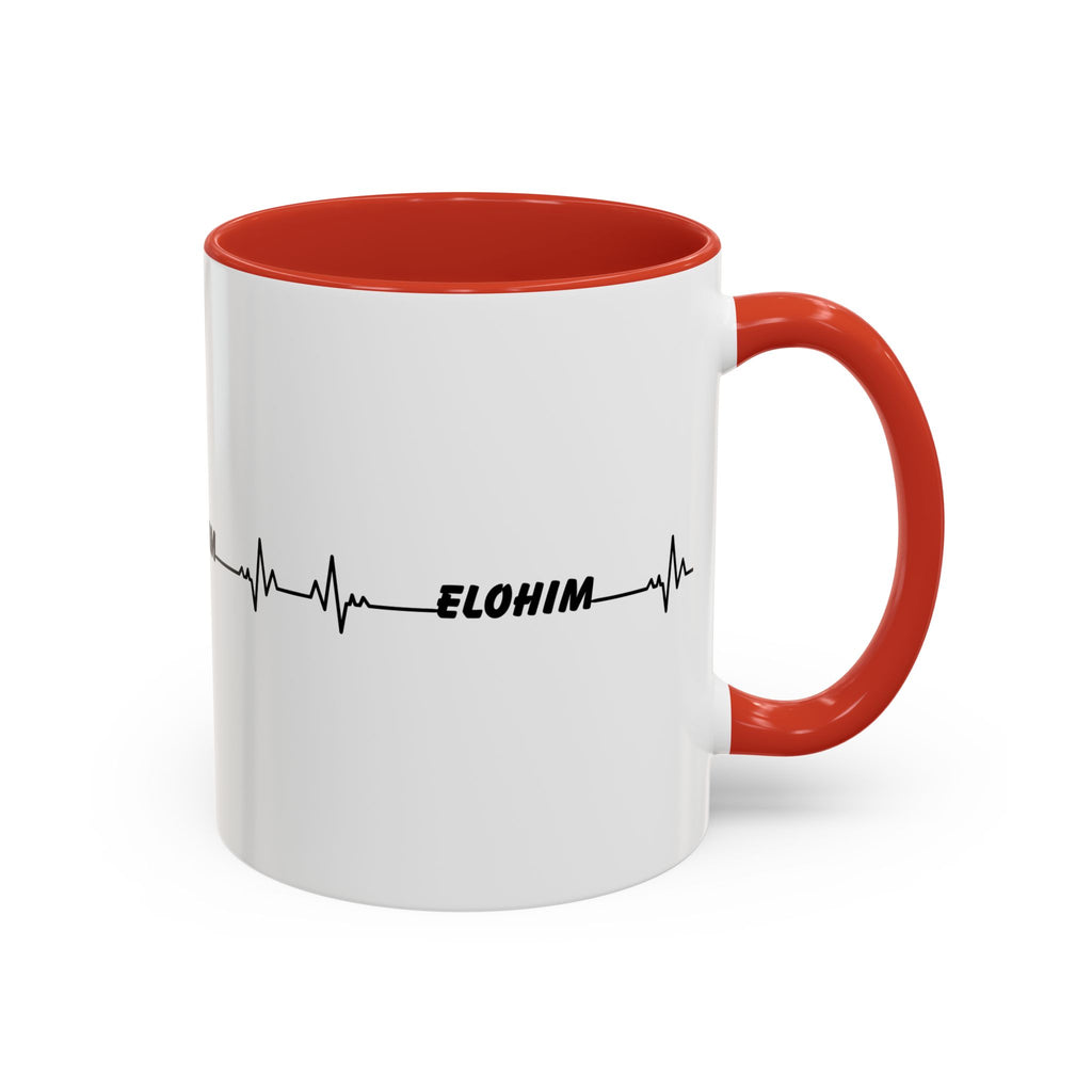 Elohim Heartbeat Accent Coffee Mug — 11/15oz