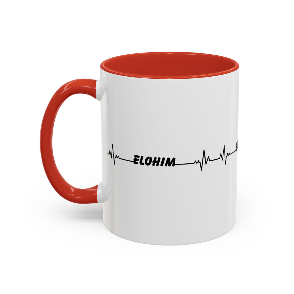 Elohim Heartbeat Accent Coffee Mug — 11/15oz